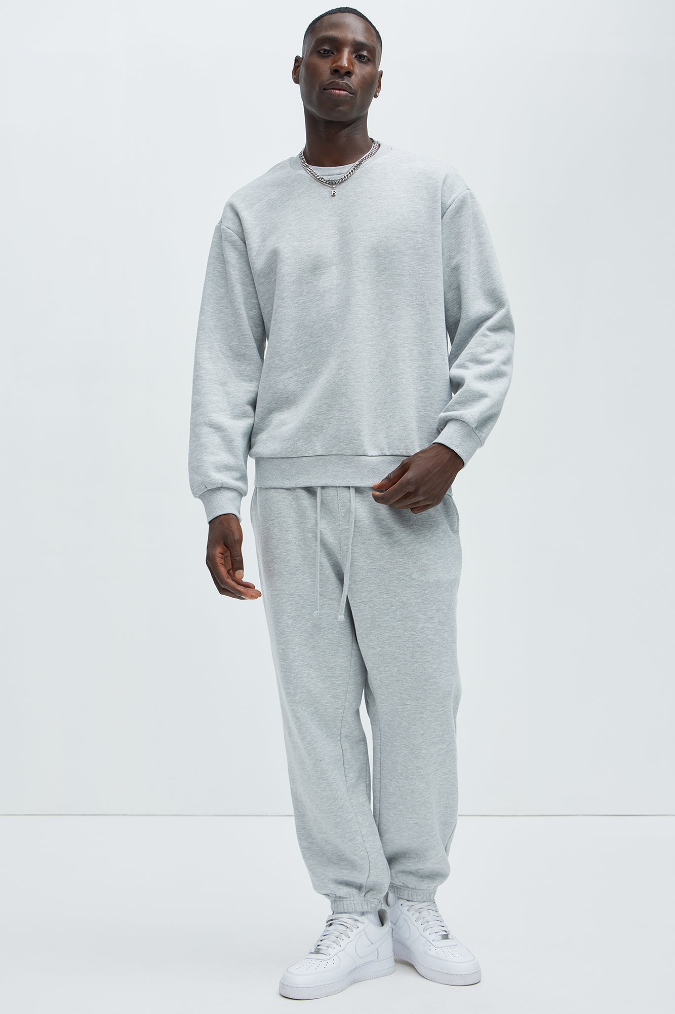 Tyson Crew Neck Sweatshirt - Heather Grey