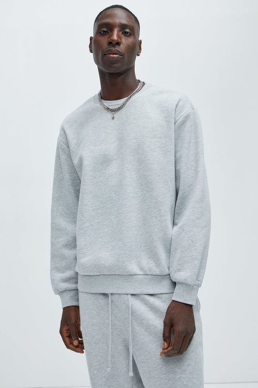 Tyson Crew Neck Sweatshirt - Heather Grey