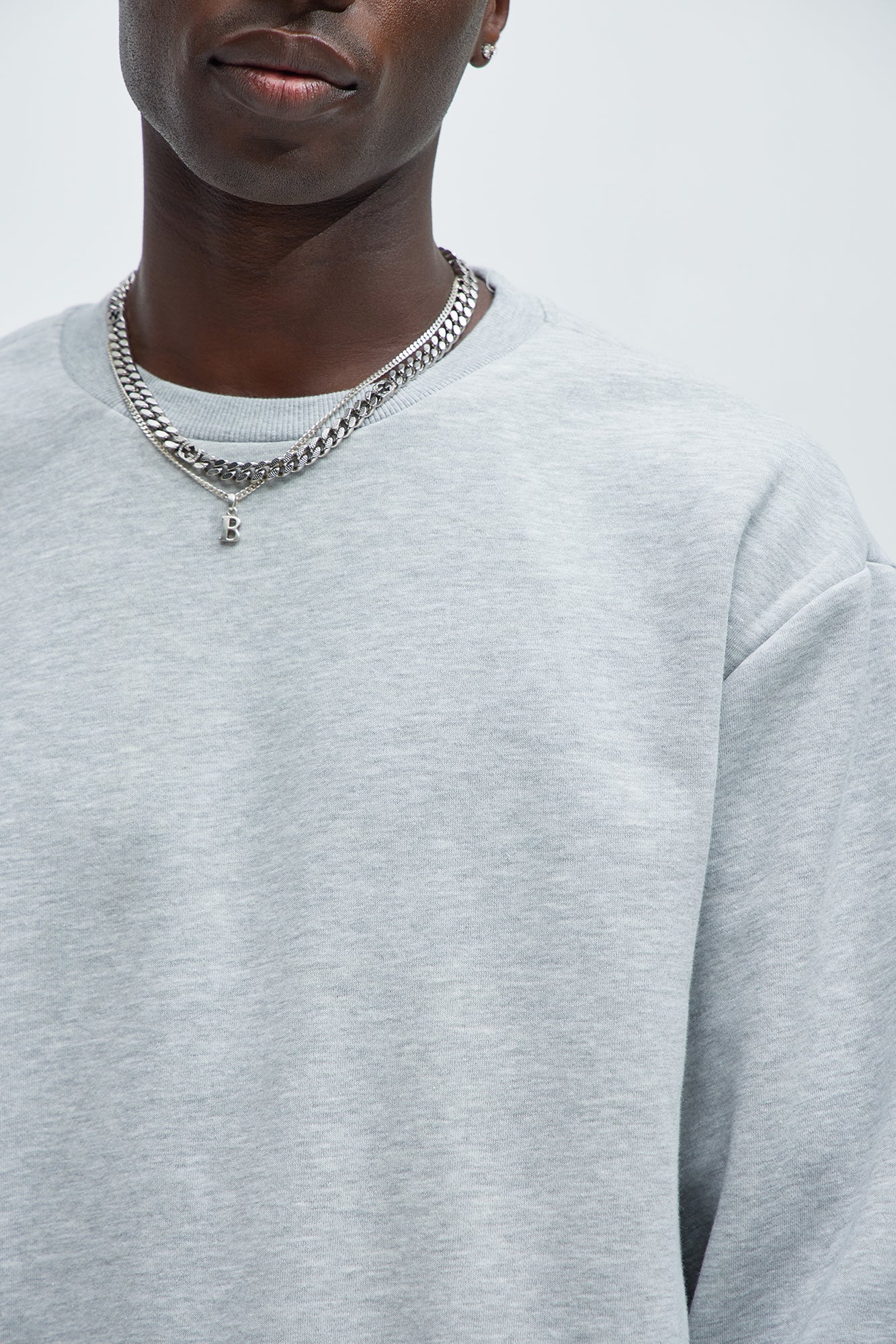 Tyson Crew Neck Sweatshirt - Heather Grey