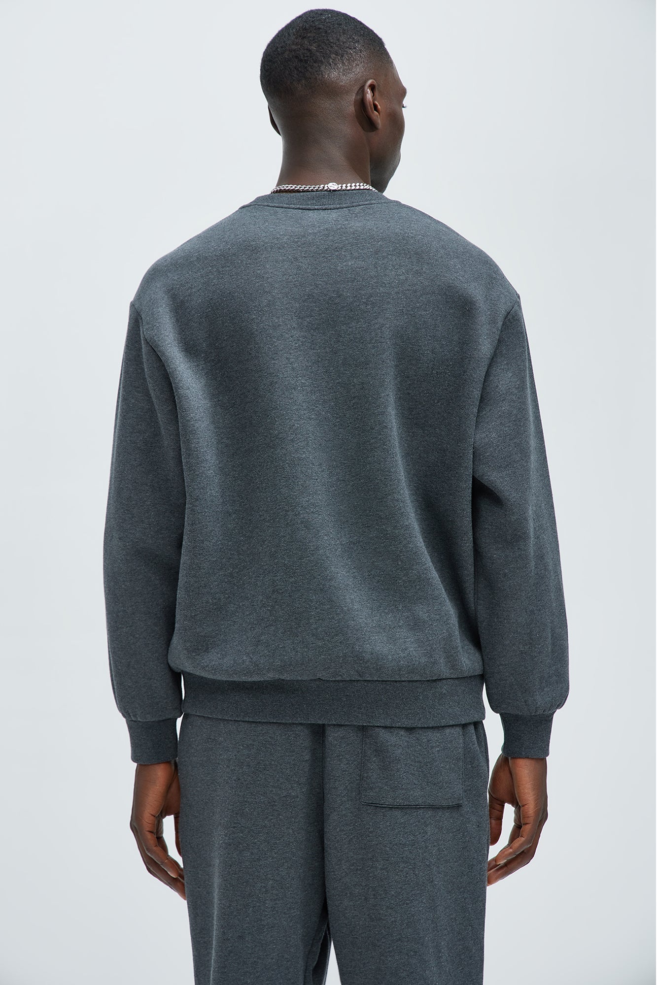 Tyson Crew Neck Sweatshirt - Charcoal