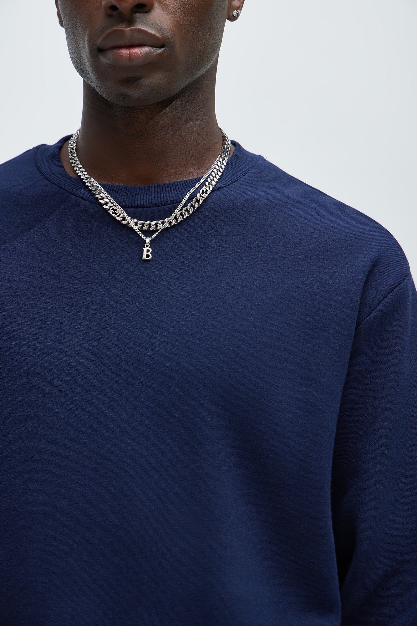 Tyson Crew Neck Sweatshirt - Navy