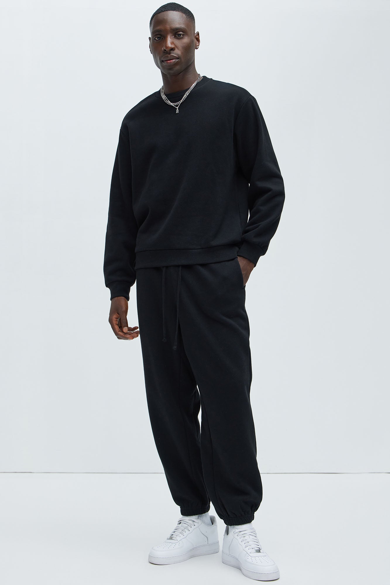 Tyson Crew Neck Sweatshirt - Black