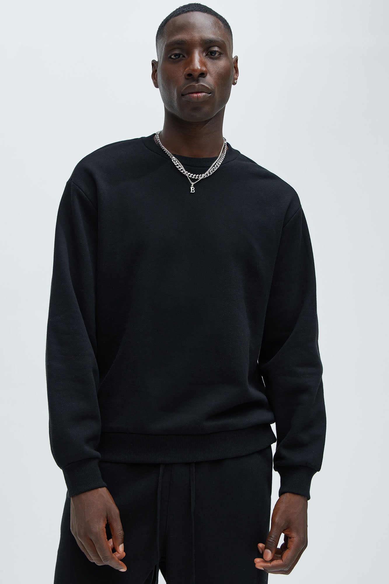 Tyson Crew Neck Sweatshirt - Black