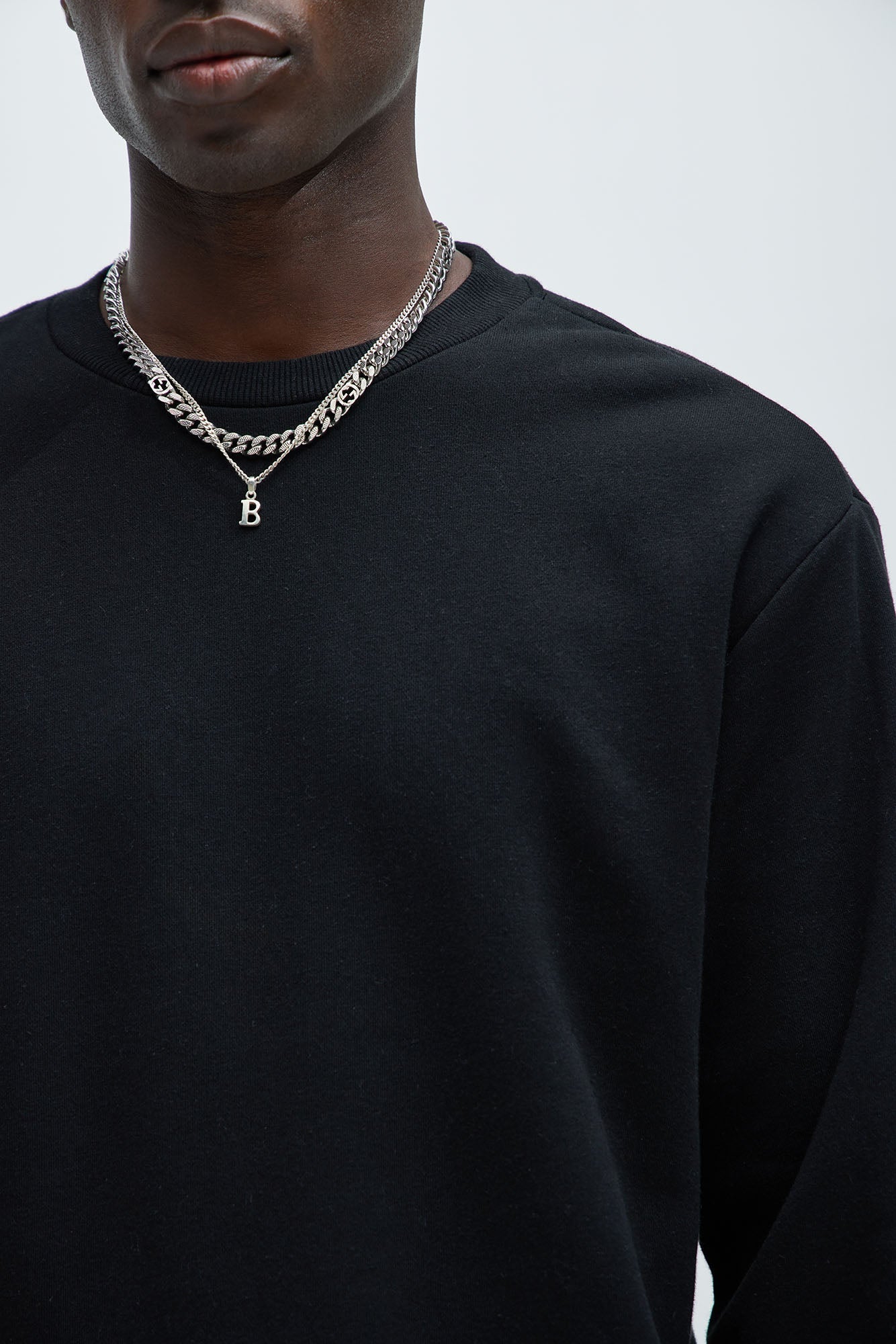 Tyson Crew Neck Sweatshirt - Black