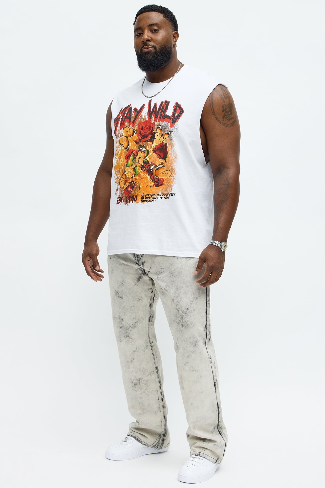 Stacked Slim Flare Not For The Smoke Jeans - Grey/Smoke