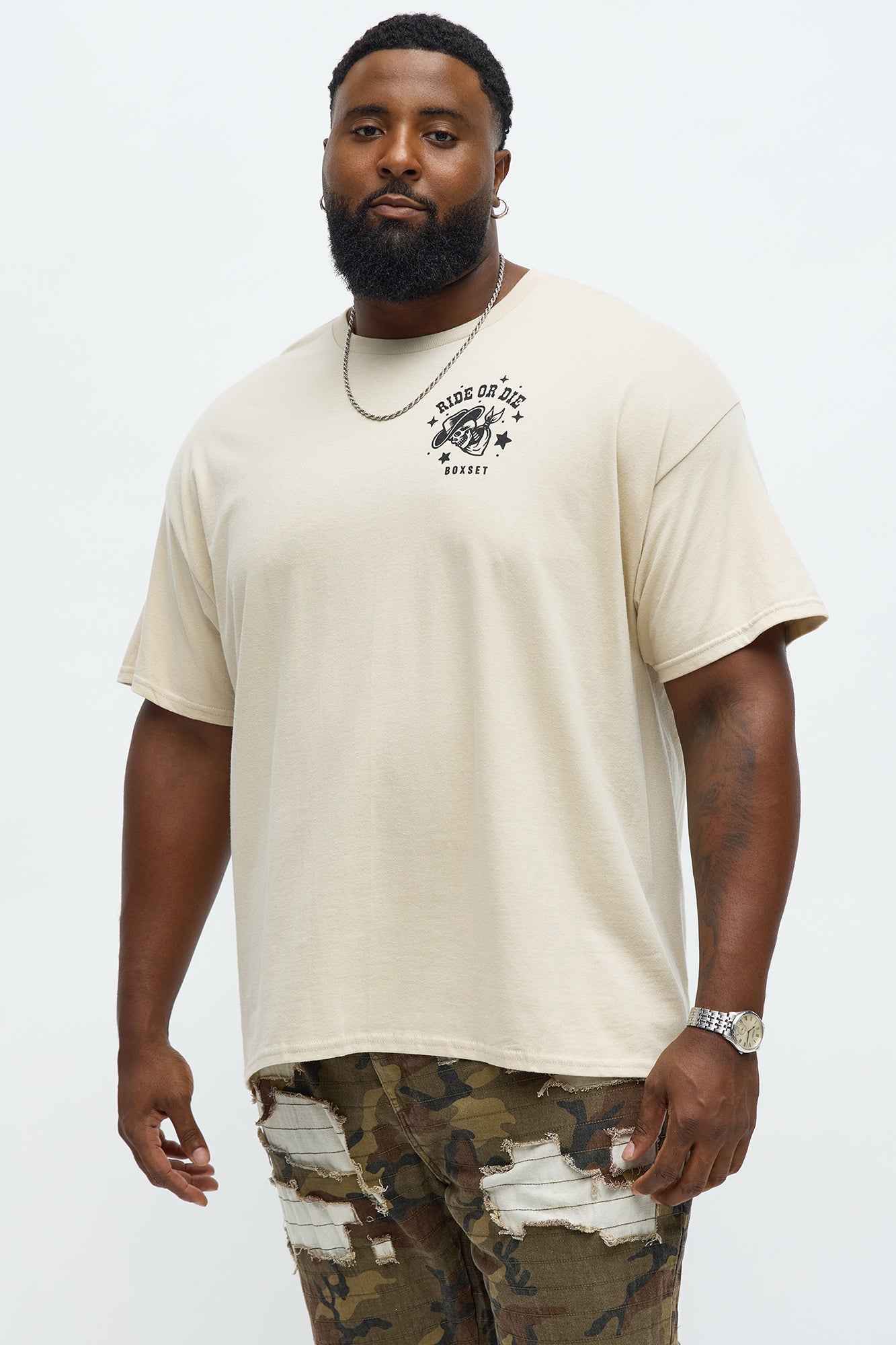 Ride Or Die Rodeo Short Sleeve Tee - Tan