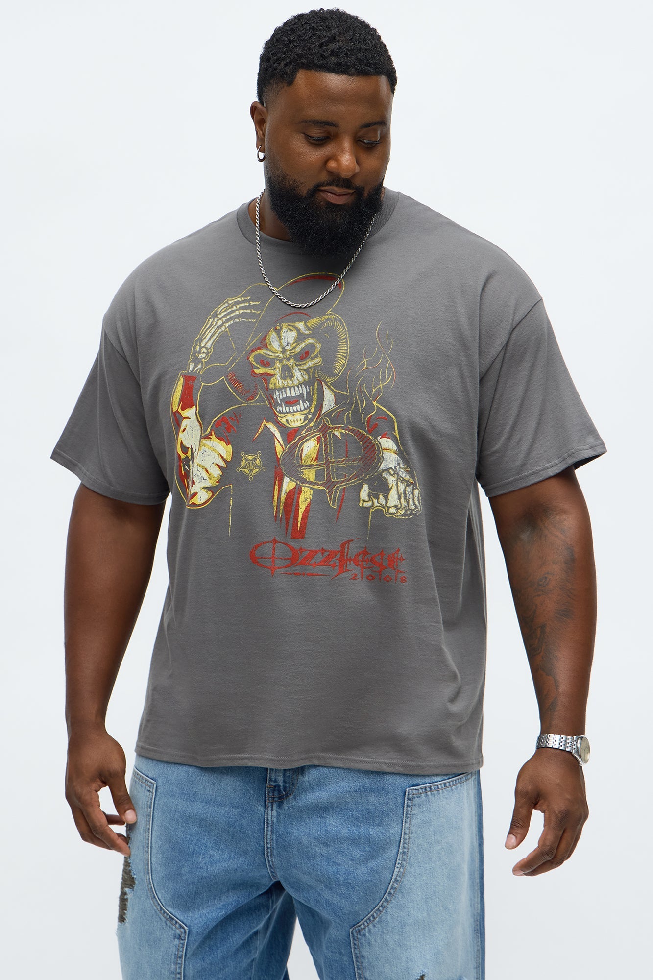 OzzFest 2008 Short Sleeve Tee - Charcoal