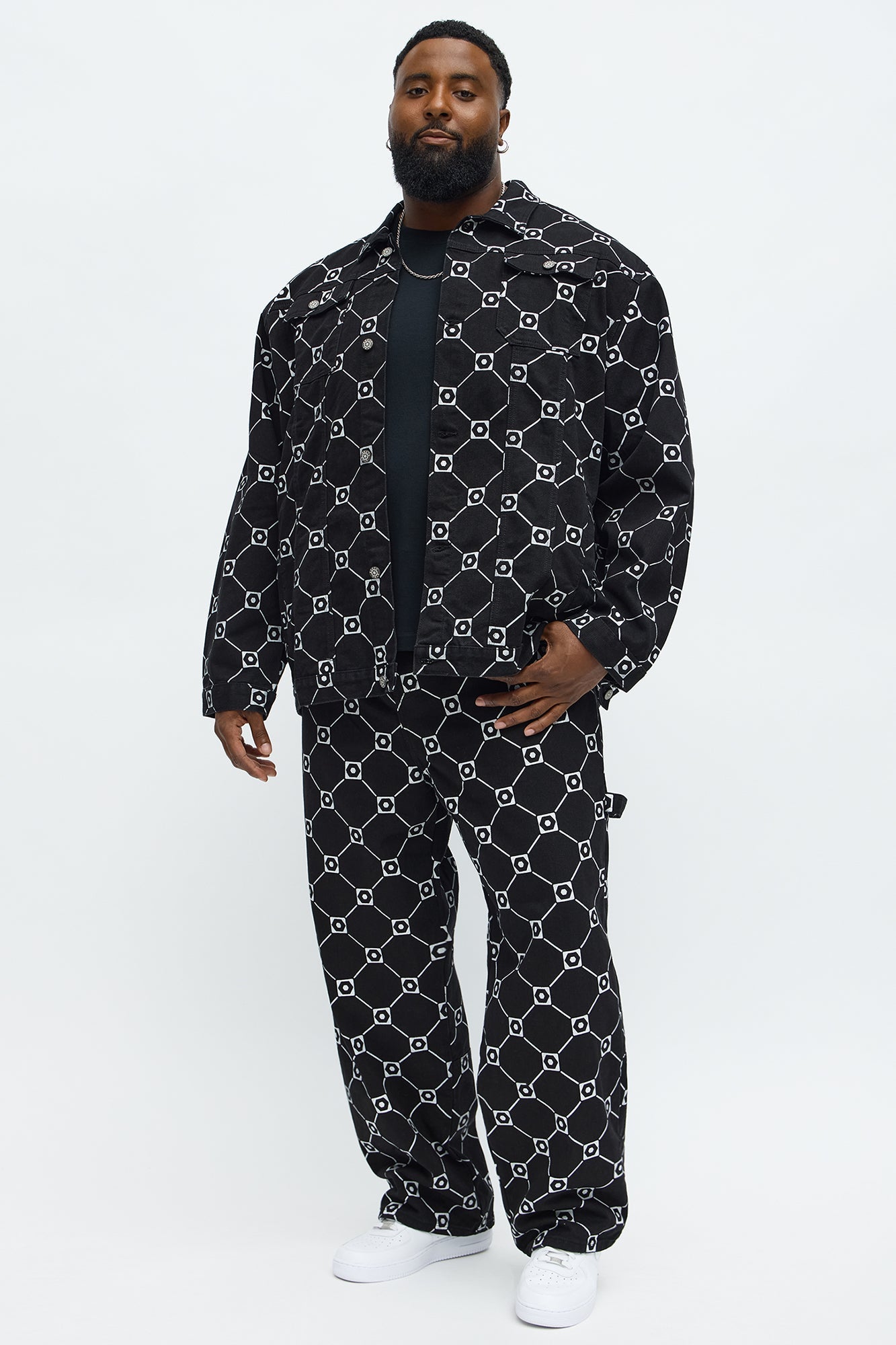 Southpole Monogram Anorak Jacket - Black