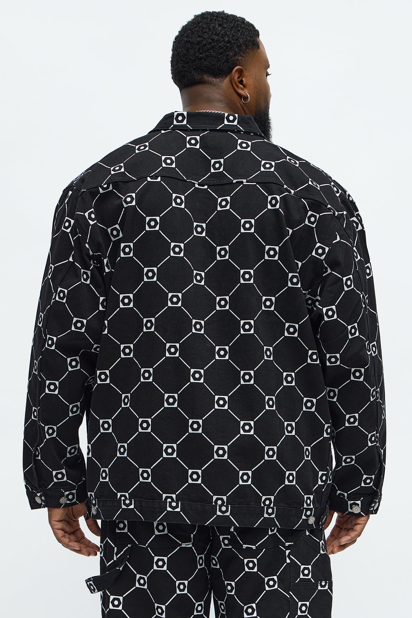 Southpole Monogram Anorak Jacket - Black