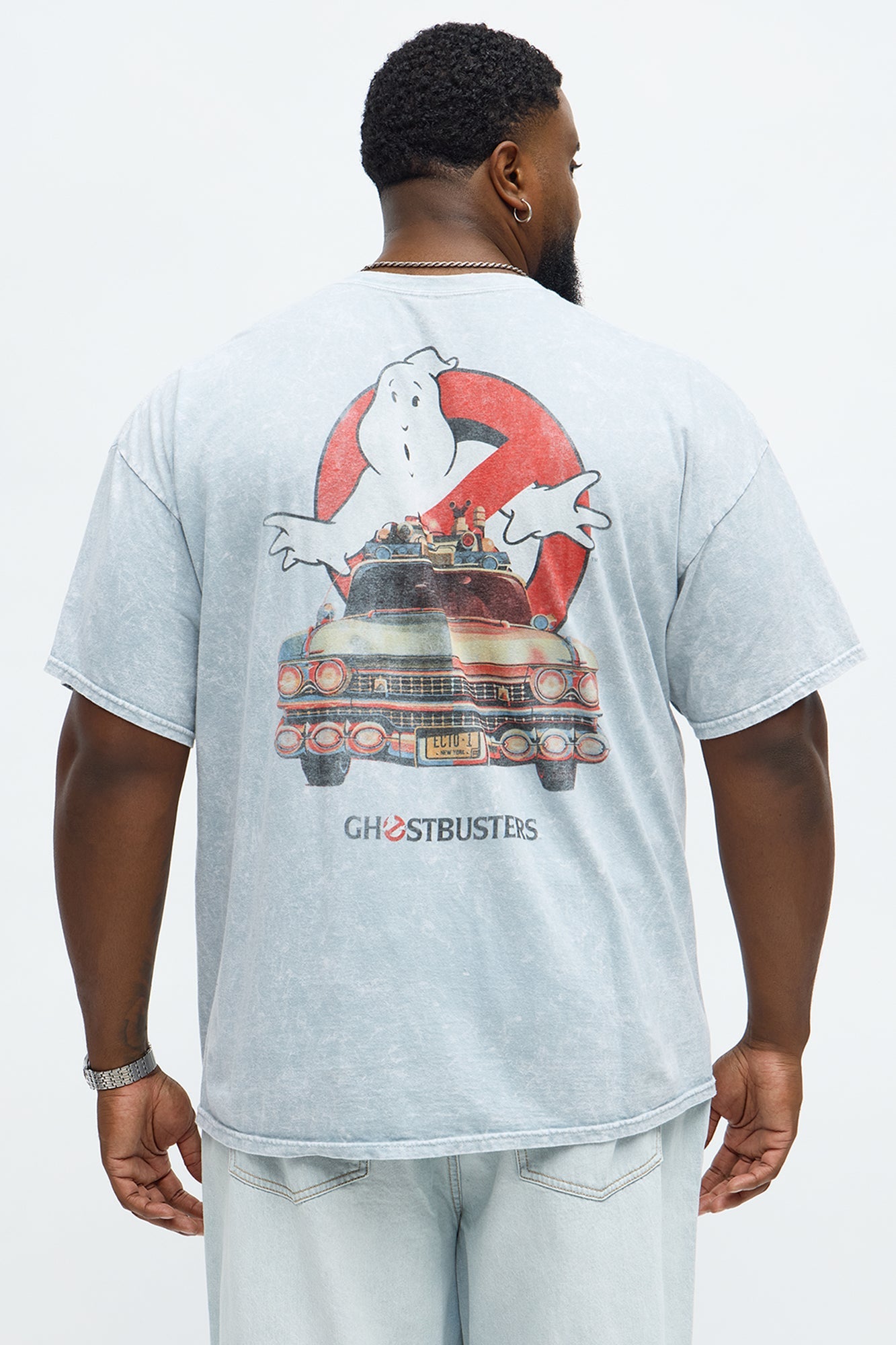Ghostbusters Ecto 1 Mobile Short Sleeve Tee - Grey