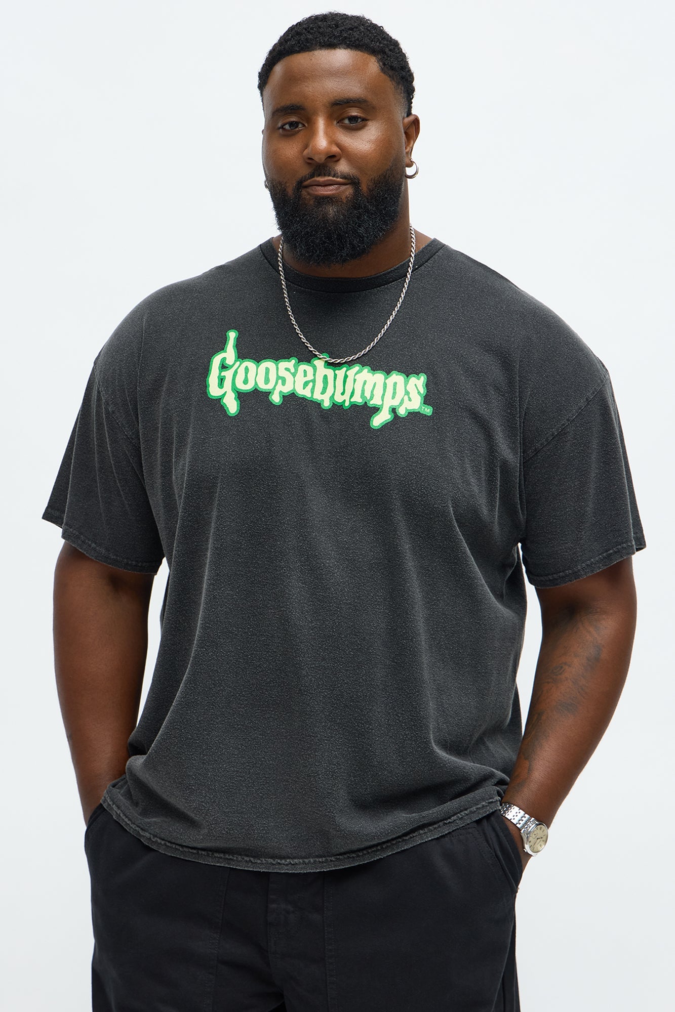 Goosebump Night Of The Living Dummy Short Sleeve Tee - Black Wash