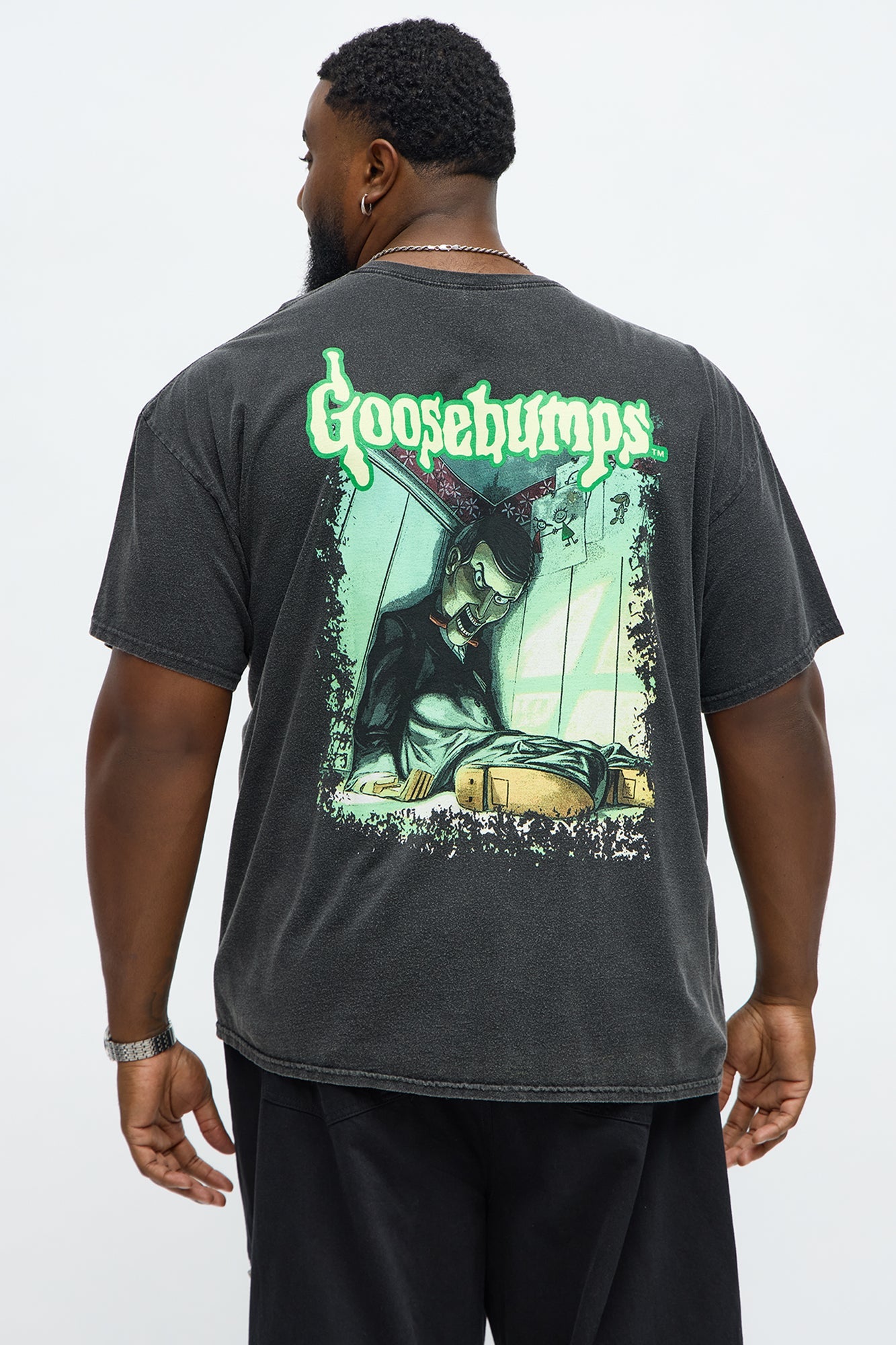 Goosebump Night Of The Living Dummy Short Sleeve Tee - Black Wash