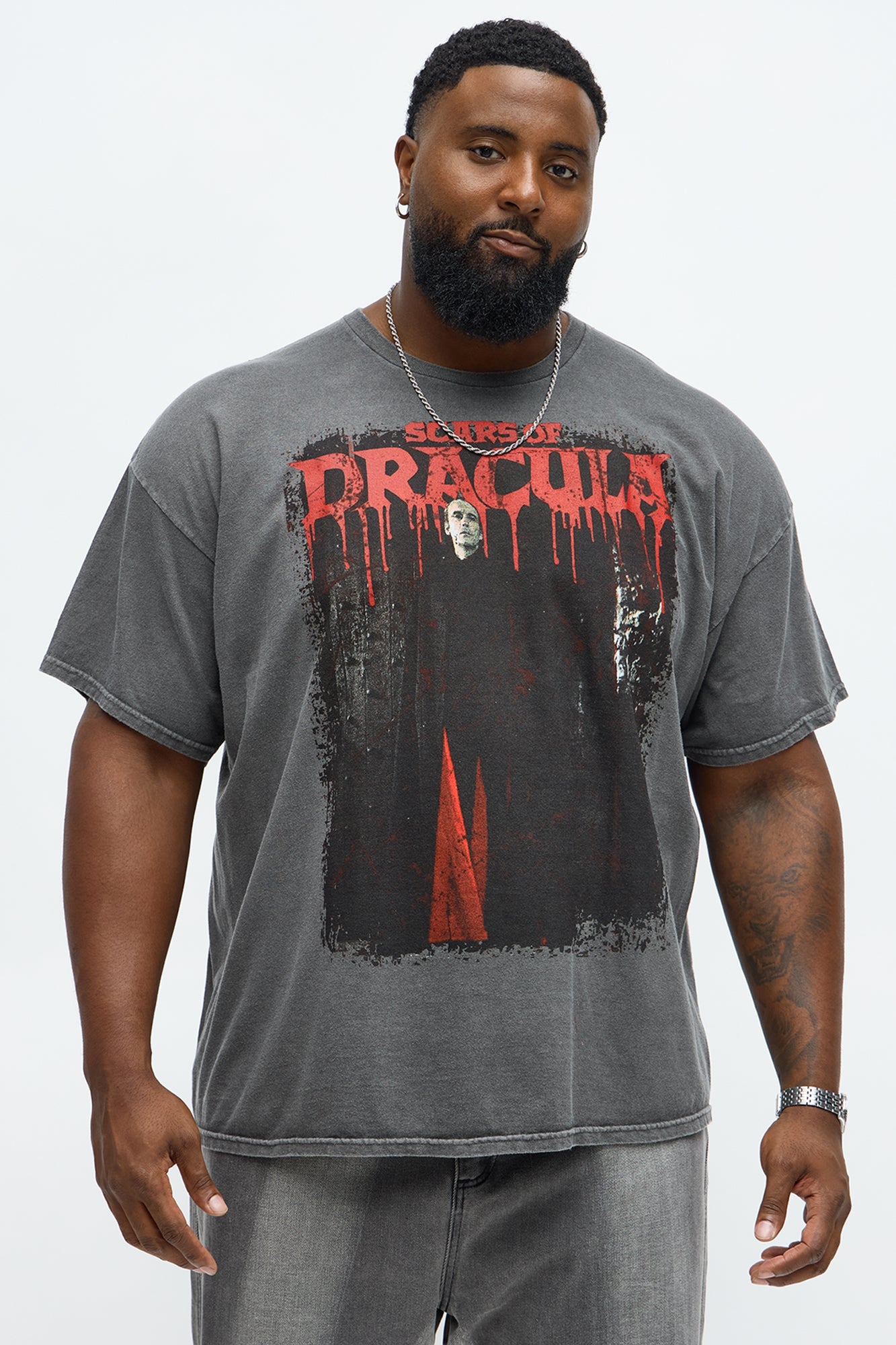 The Count Dracula Short Sleeve Tee - Black Wash