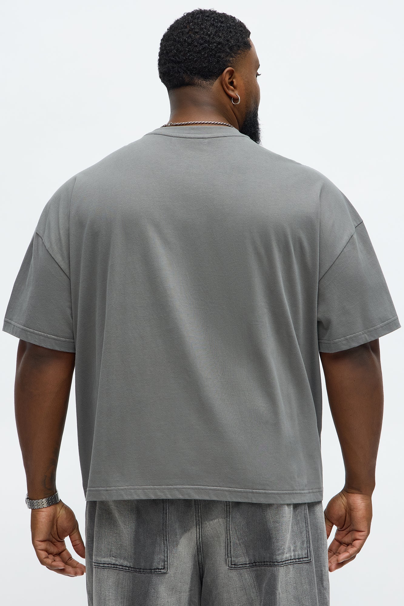 Boxy Premium Midweight Tee - Dark Grey