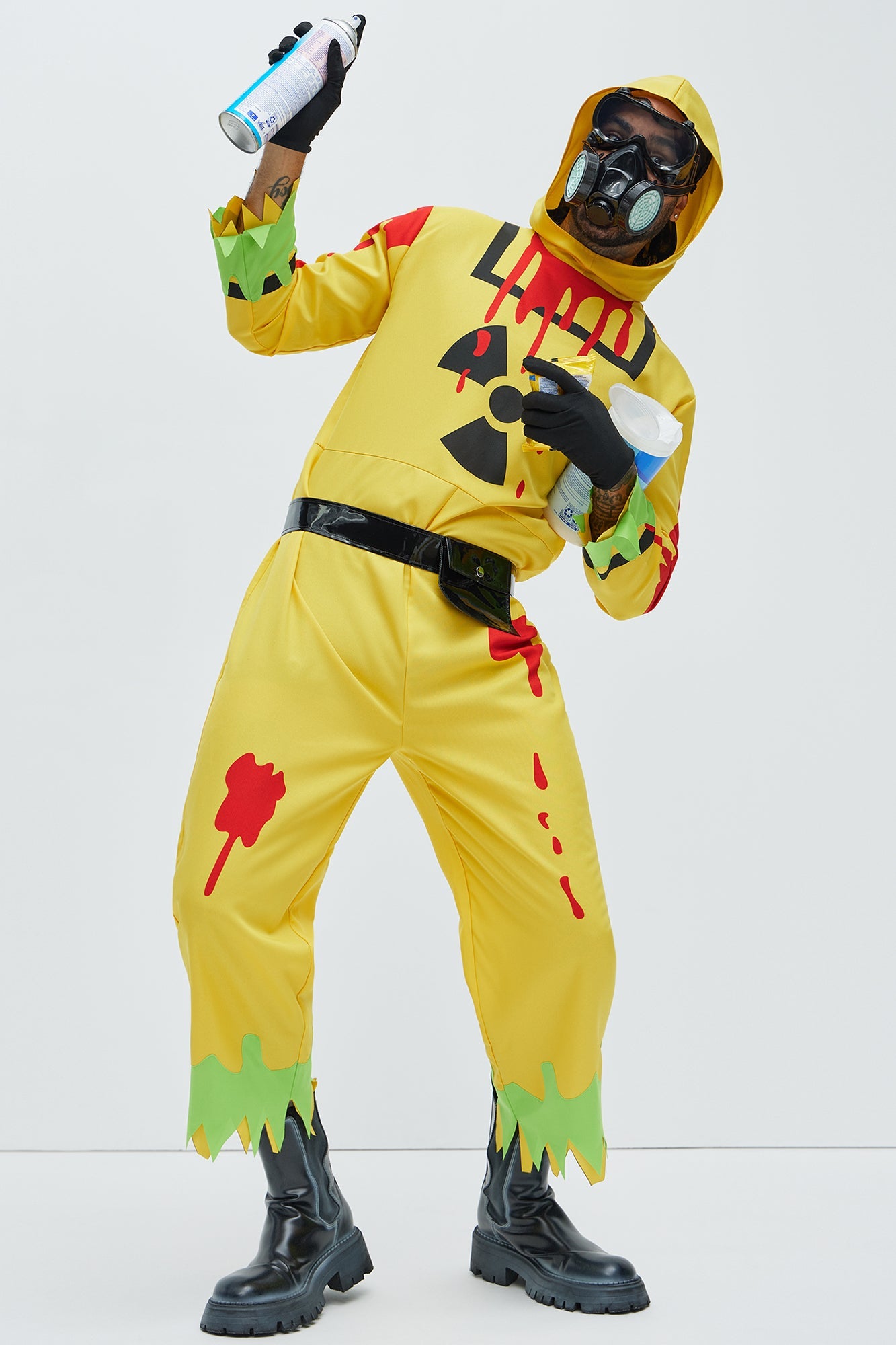 Toxic Bio Suit Costume - Yellow/combo