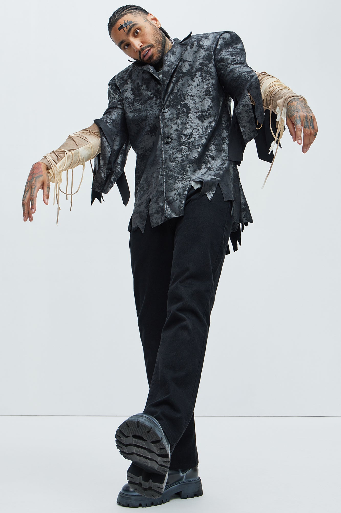 Monster Doctor Frank Costume - Black/Grey