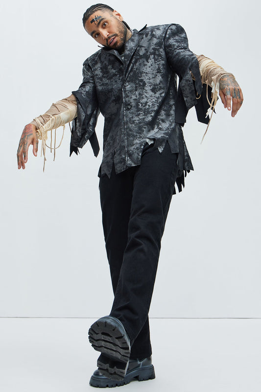 Monster Doctor Frank Costume - Black/Grey