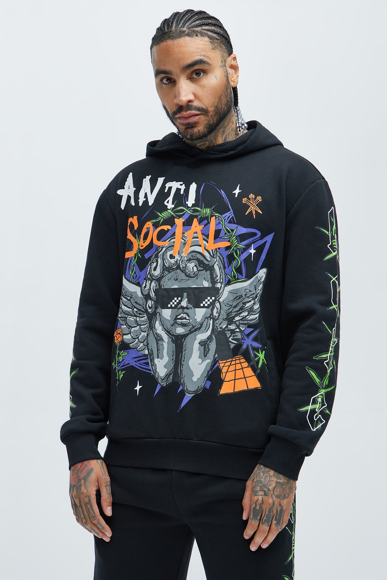 Love The Hate Hoodie - Black