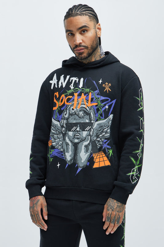 Love The Hate Hoodie - Black