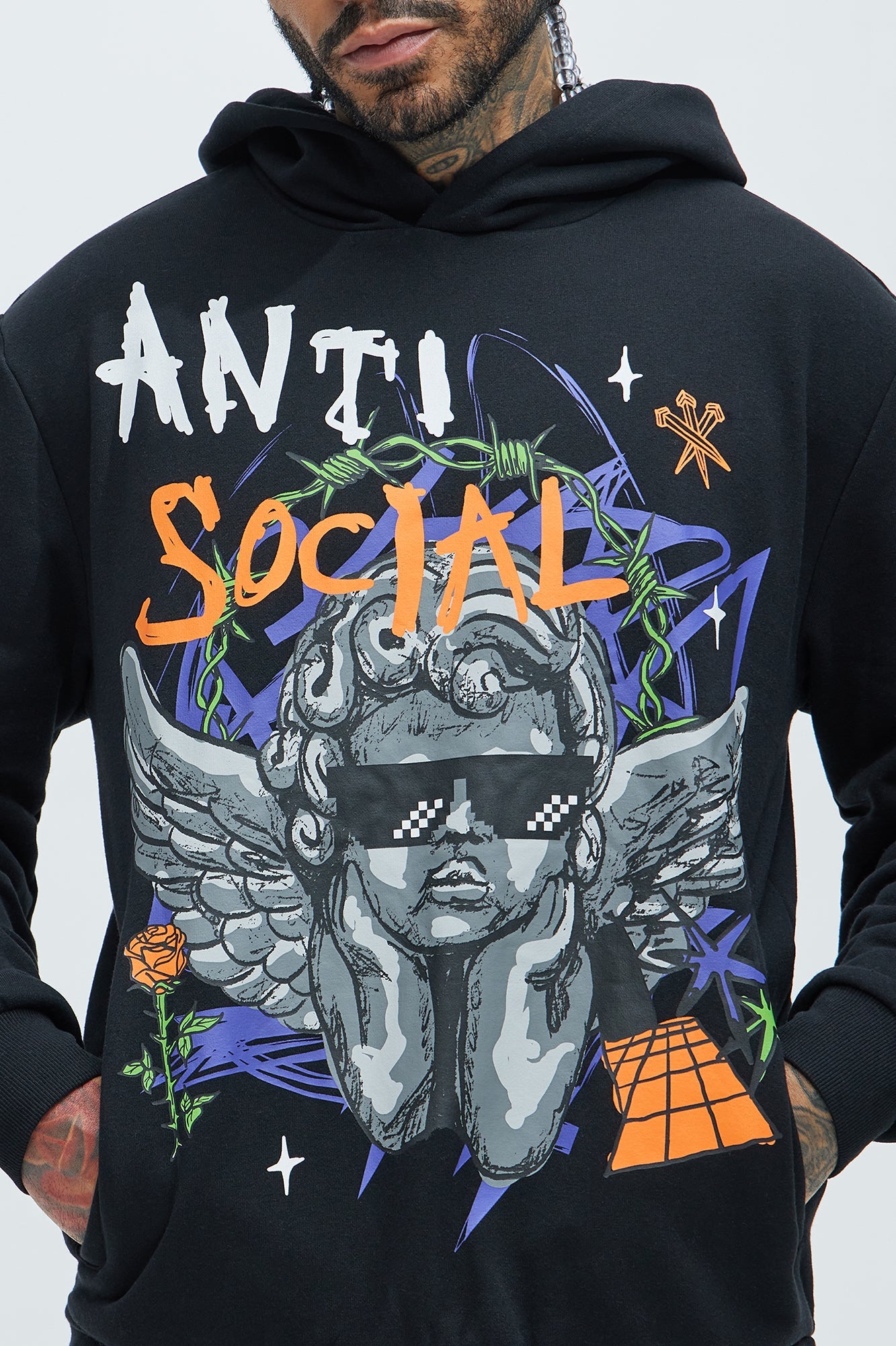 Love The Hate Hoodie - Black