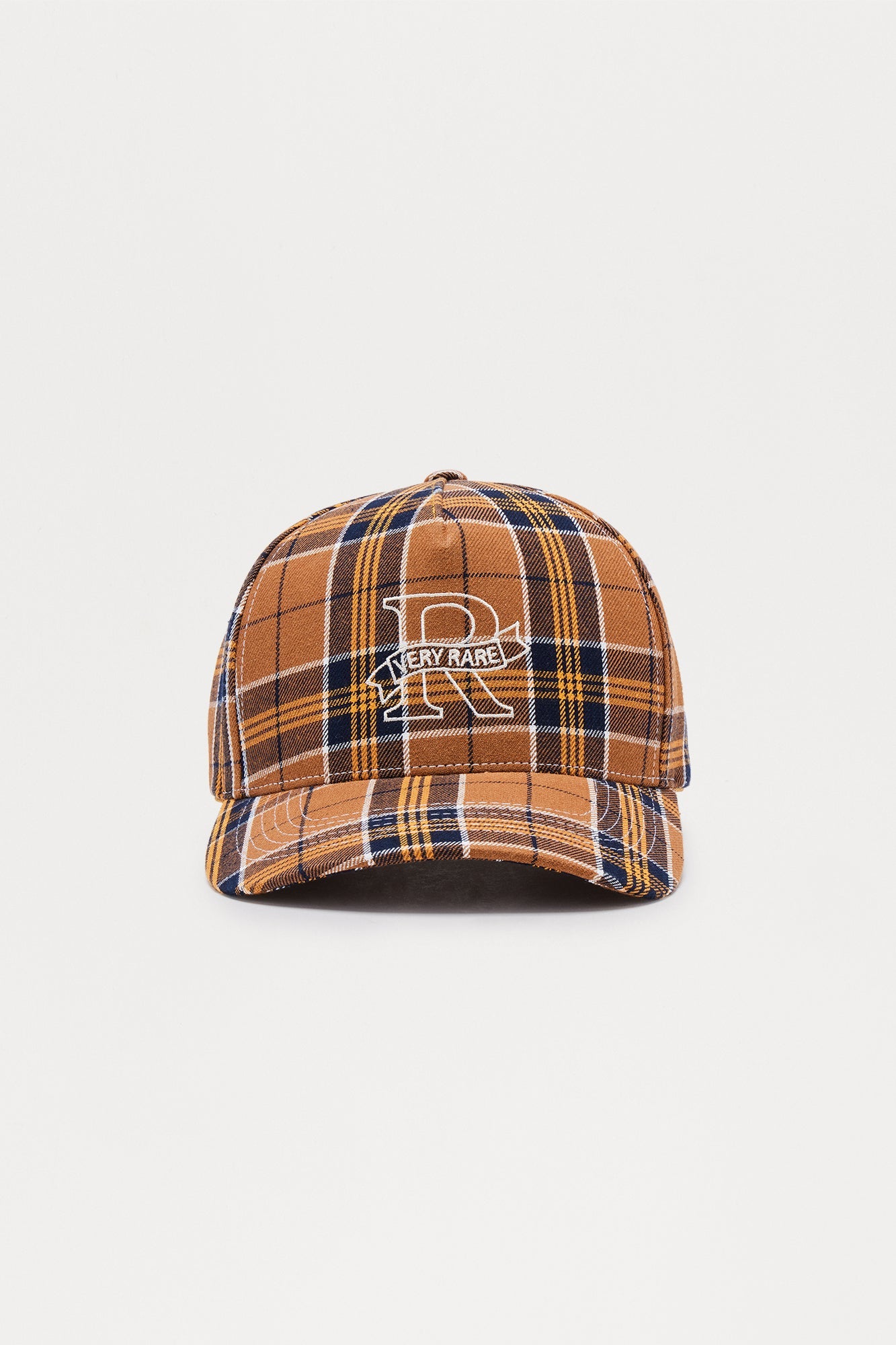 Very Rare Flannel Structured Snapback Hat - Tan/Multi