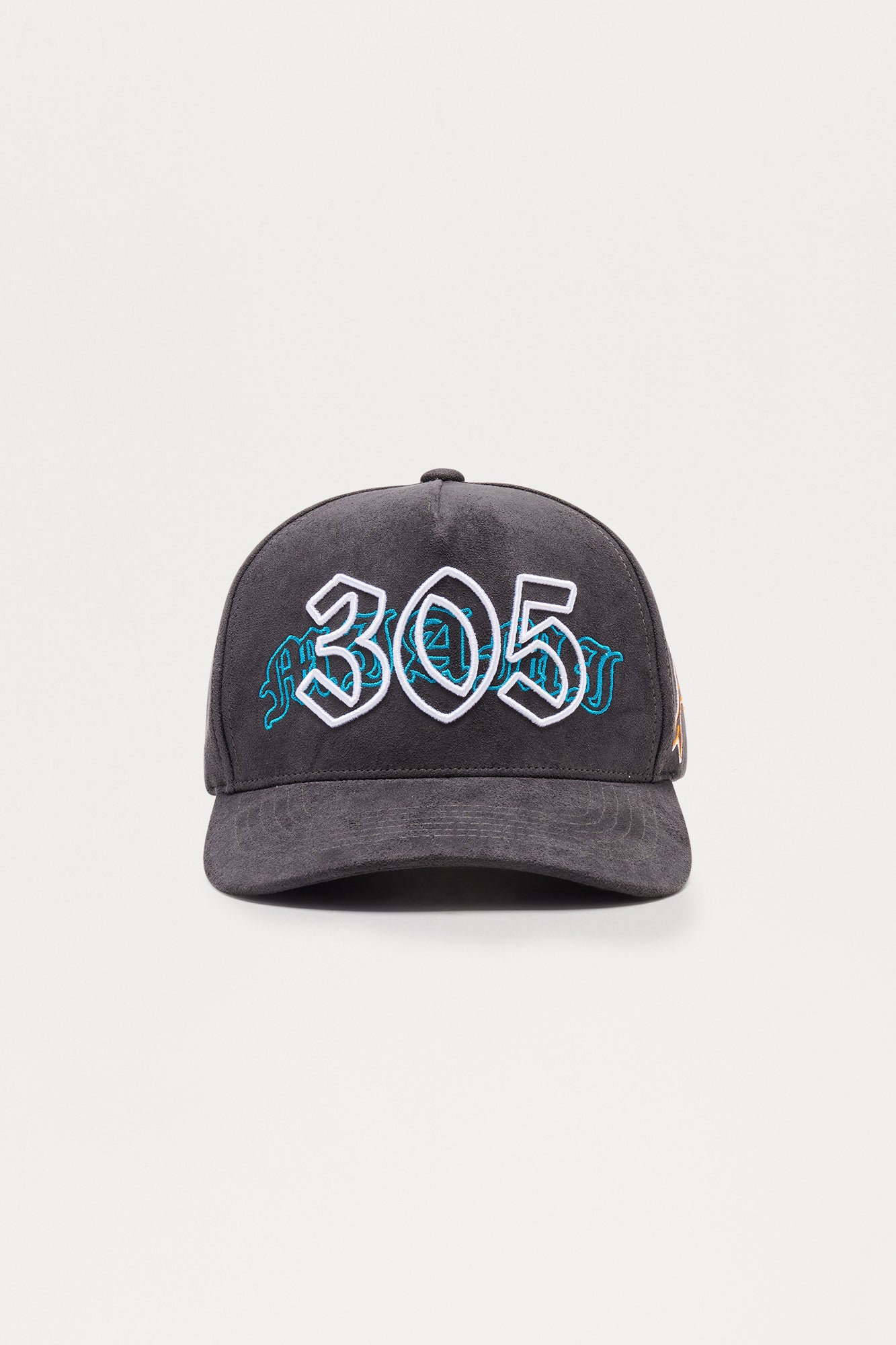 Miami Embroidered Structured Snapback Hat - Black