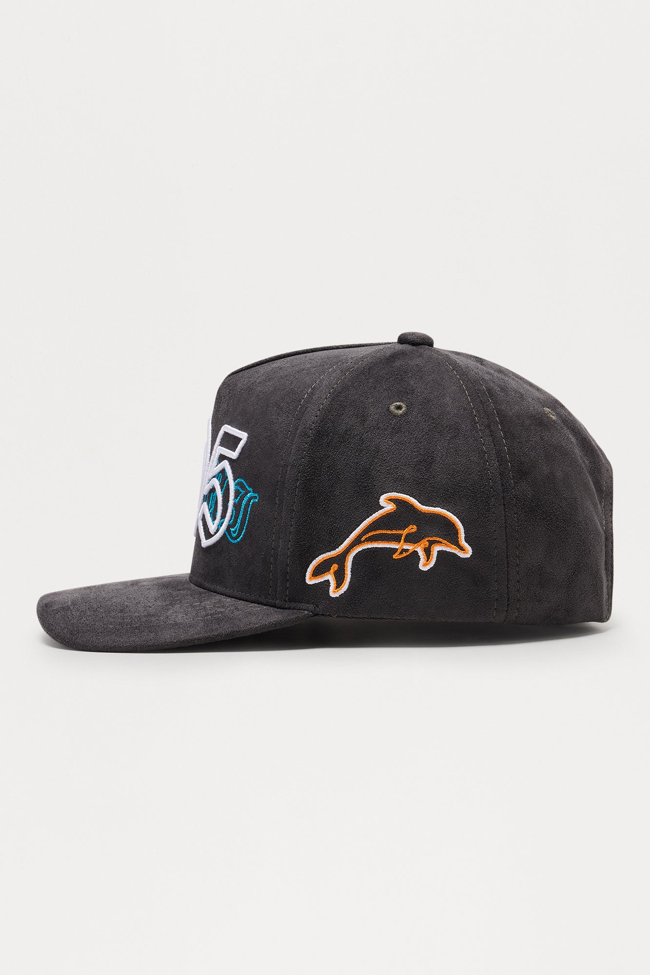 Miami Embroidered Structured Snapback Hat - Black