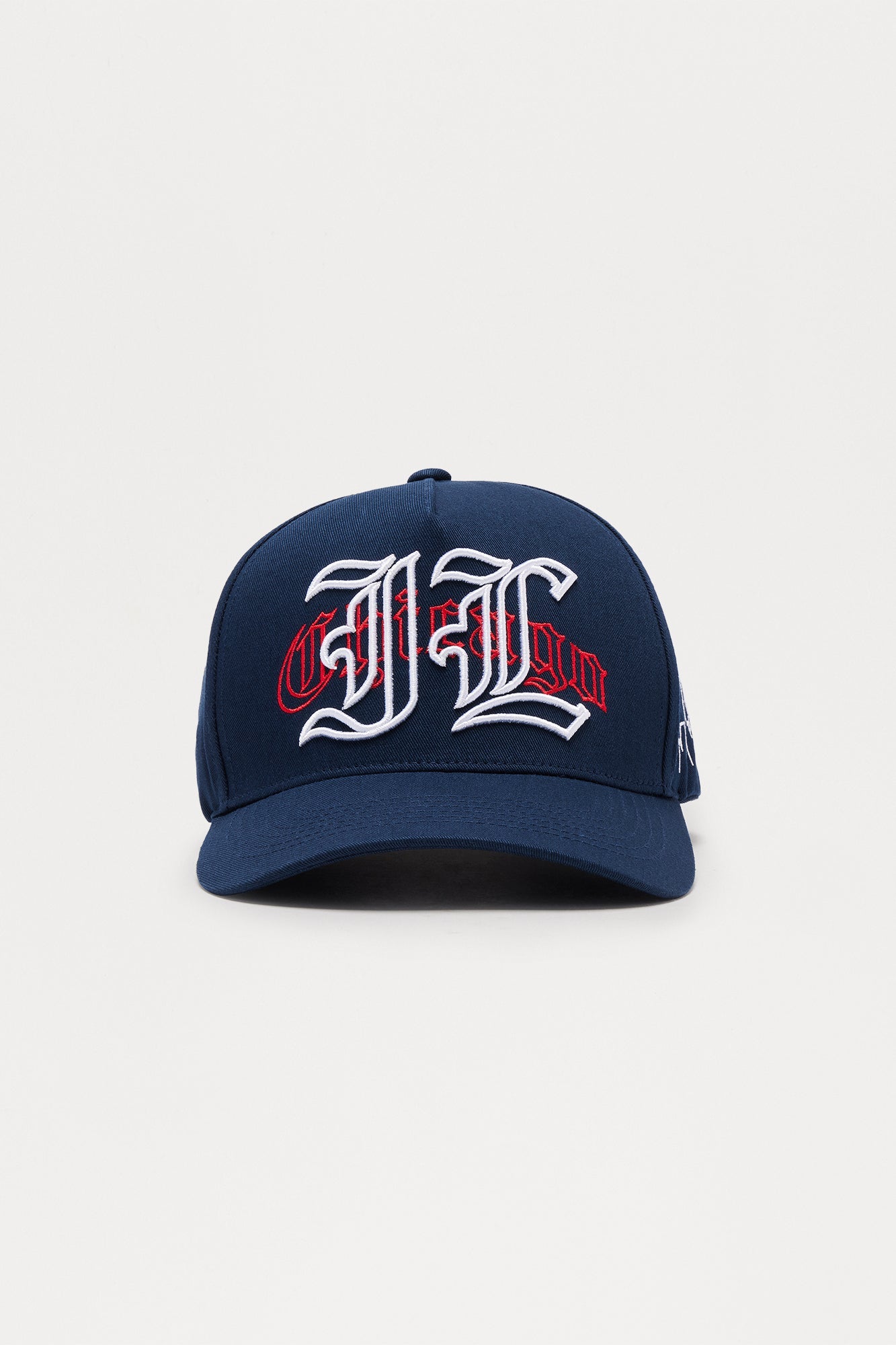 Chicago Embroidered Structured Snapback Hat - Navy