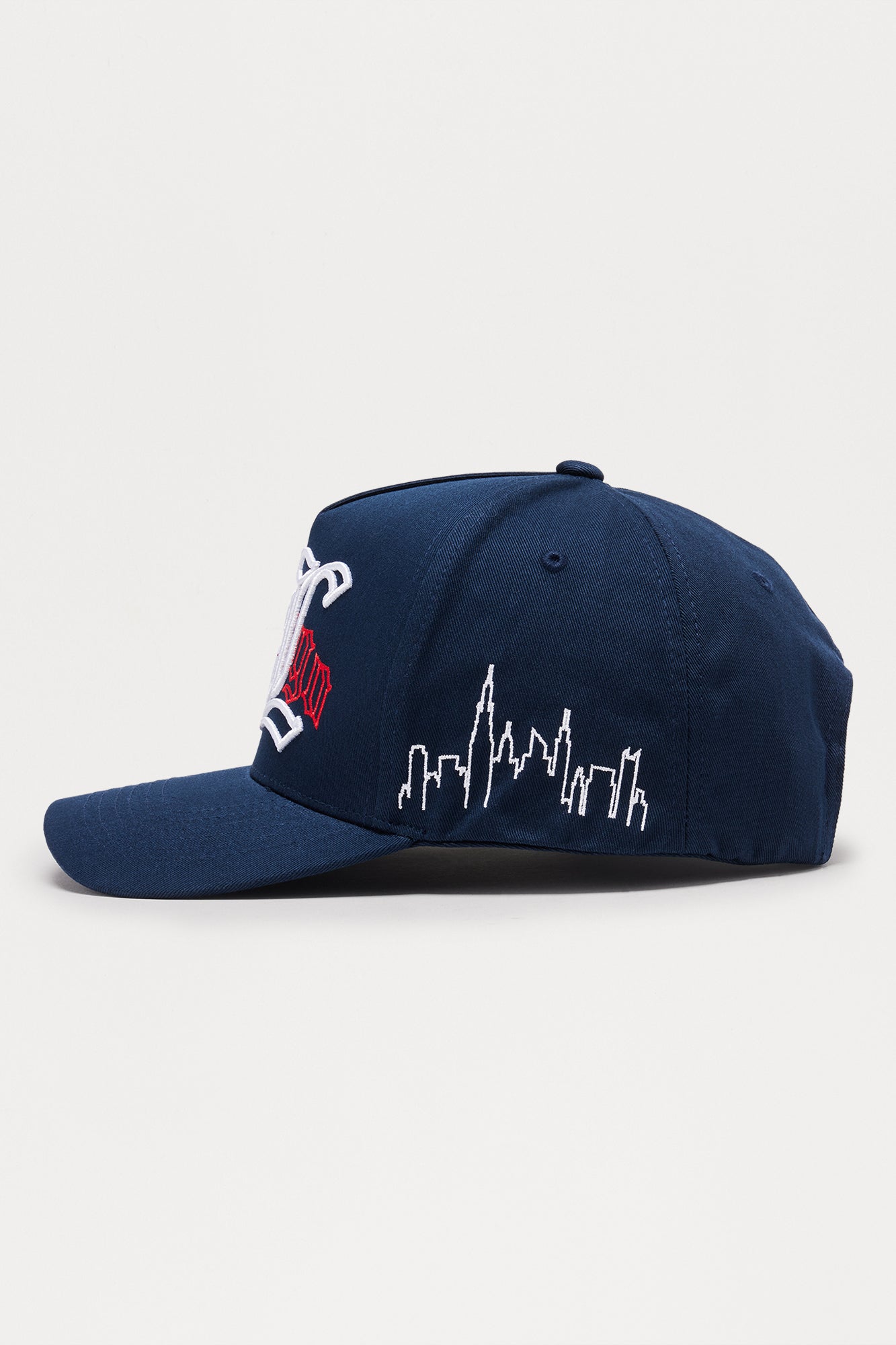 Chicago Embroidered Structured Snapback Hat - Navy