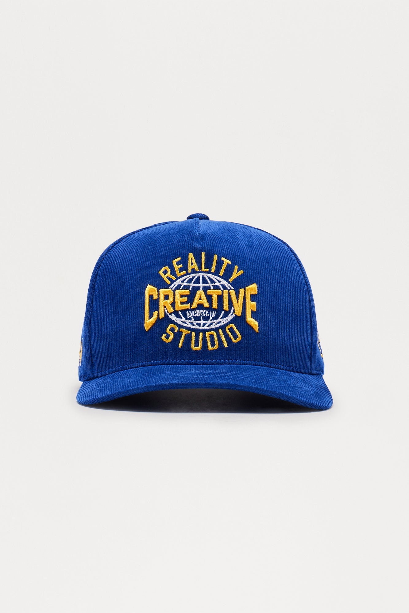 Creative Studio Structured Corduroy Snapback Hat - Navy