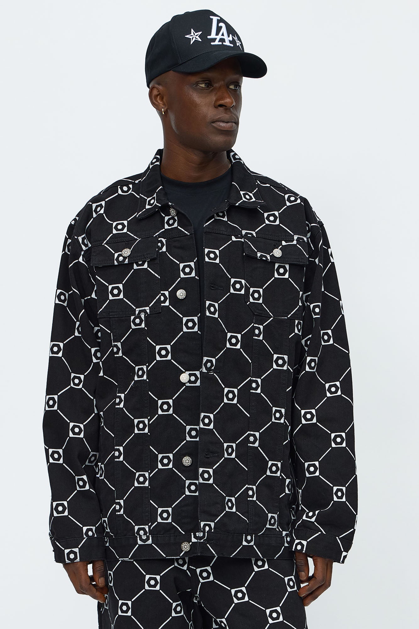 Southpole Monogram Anorak Jacket - Black