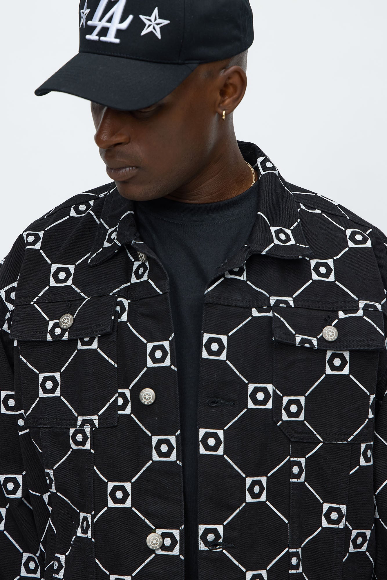Southpole Monogram Anorak Jacket - Black