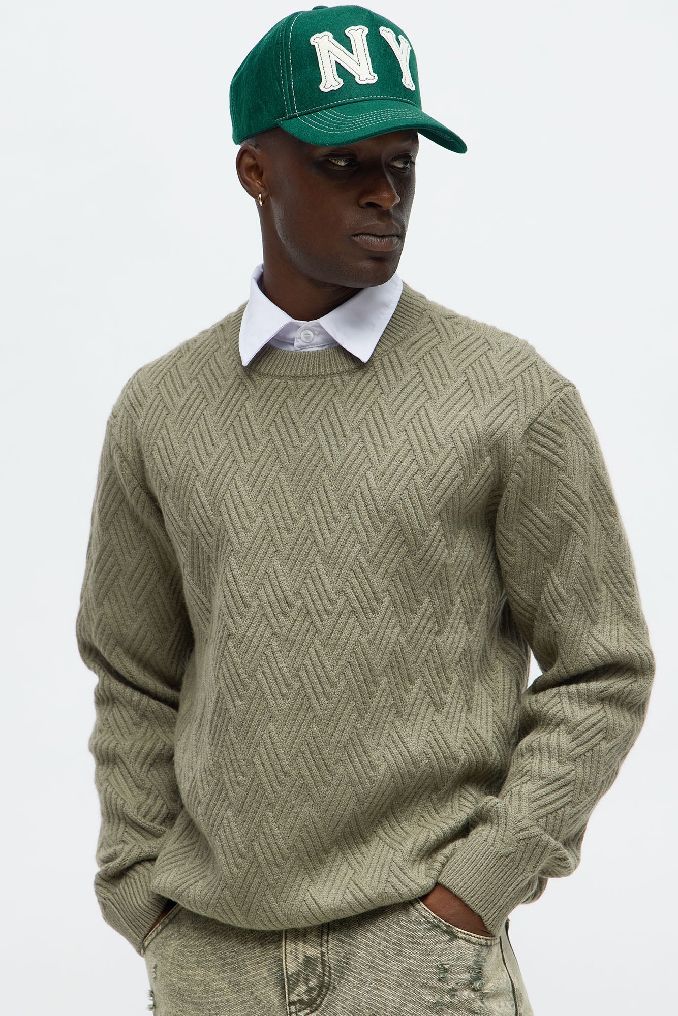 That Stuff Crewneck Sweater - Olive