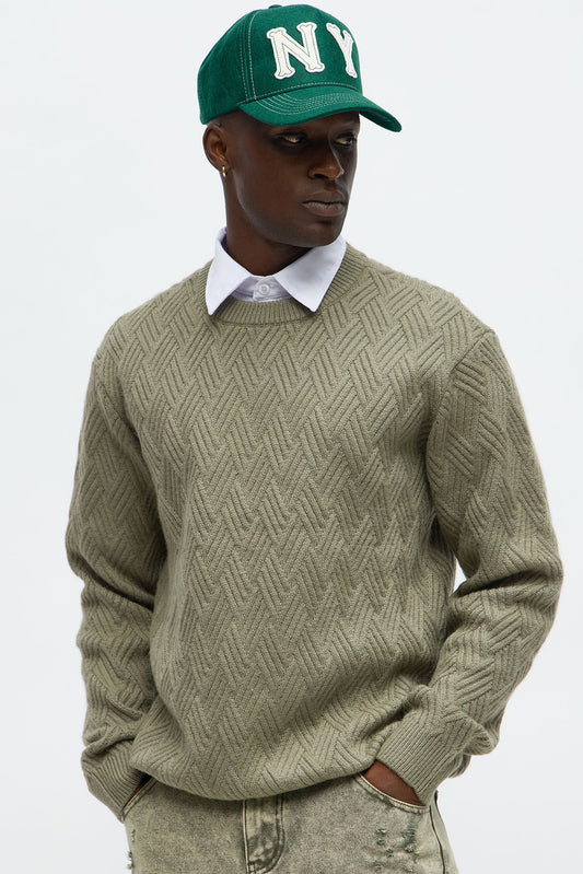 That Stuff Crewneck Sweater - Olive