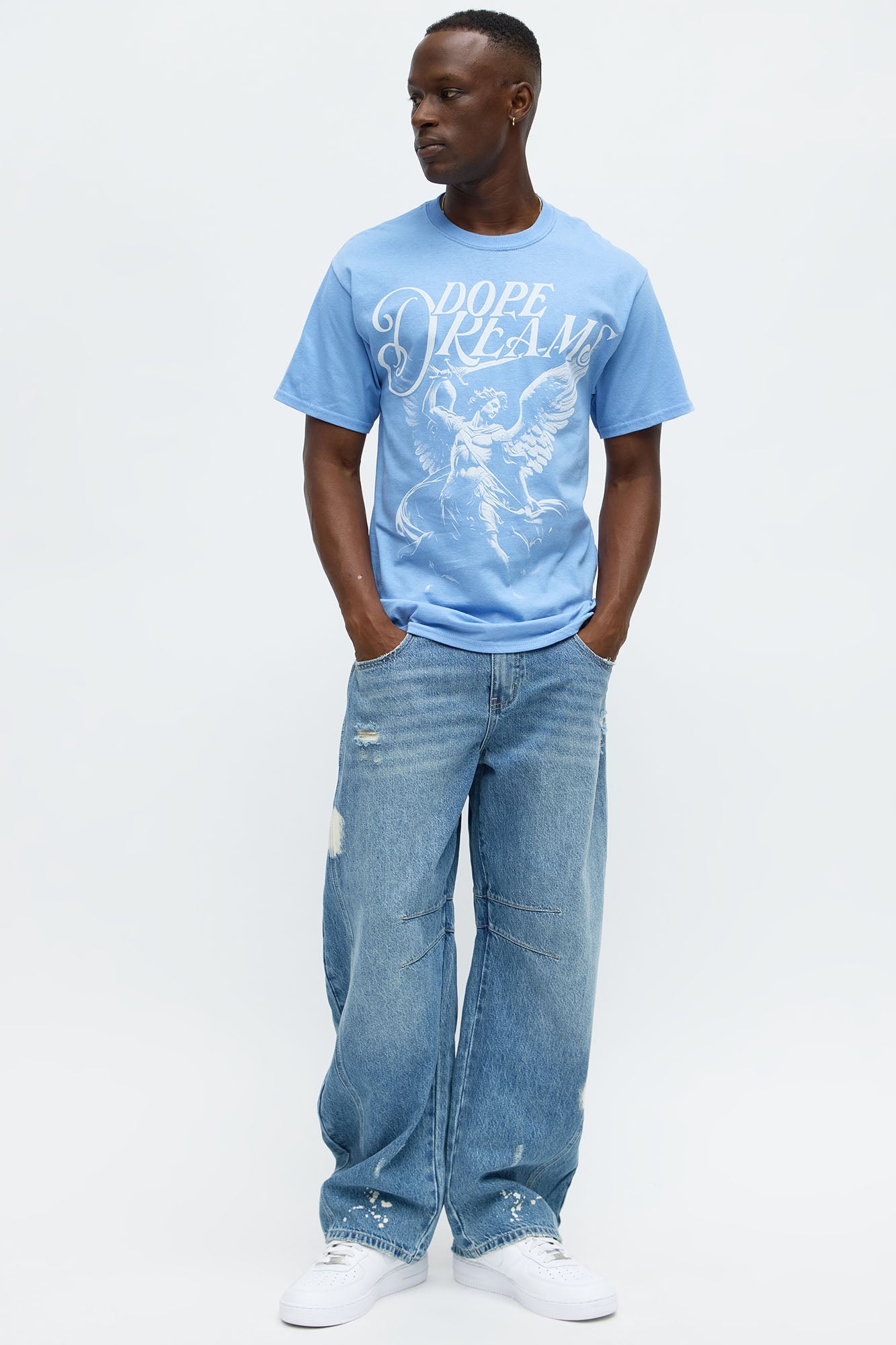 Dope Dreams Prophecy Short Sleeve Tee - Blue