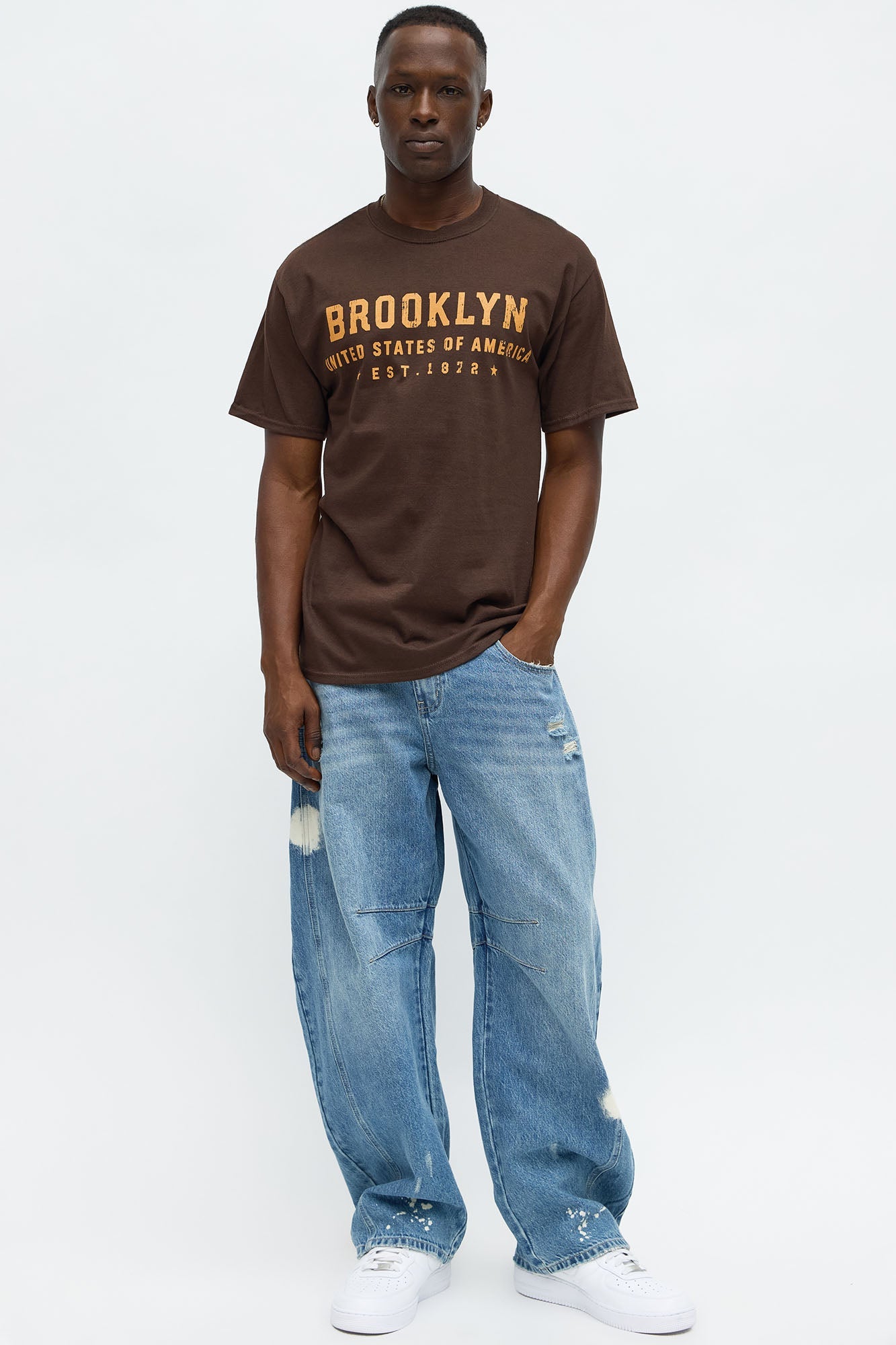 No Sleep Till Brooklyn Short Sleeve Tee - Chocolate
