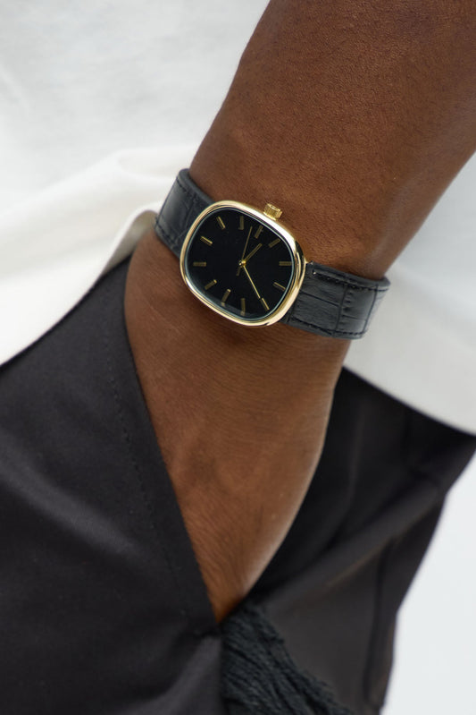 Time Is Everything Watch - Black/Gold