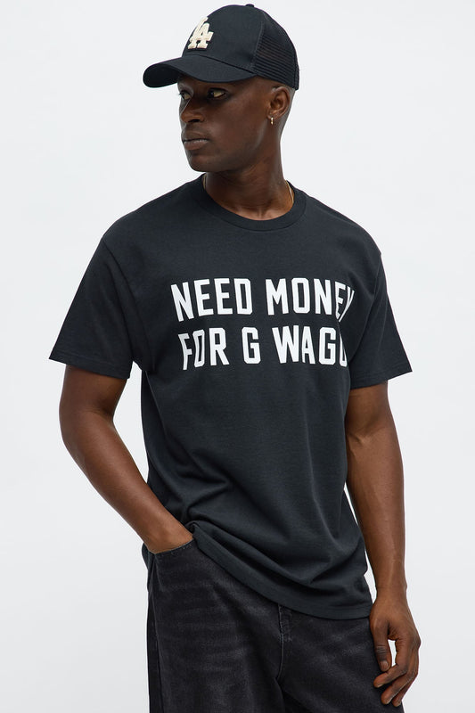 Need Money For G Wagon Short Sleeve Tee - Black