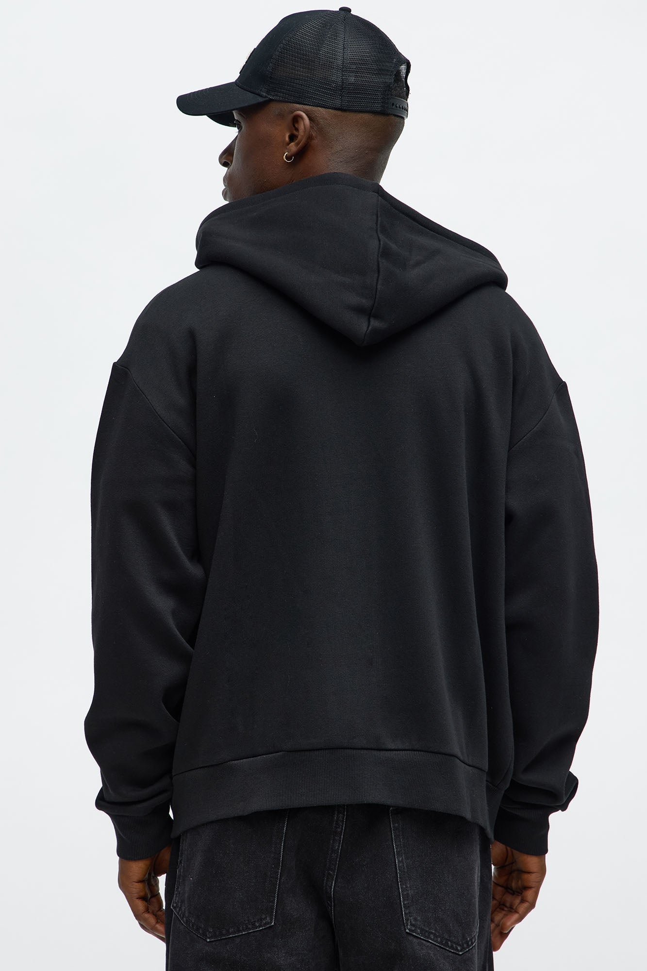 Tyson Stay Away Zip Up Hoodie - Black