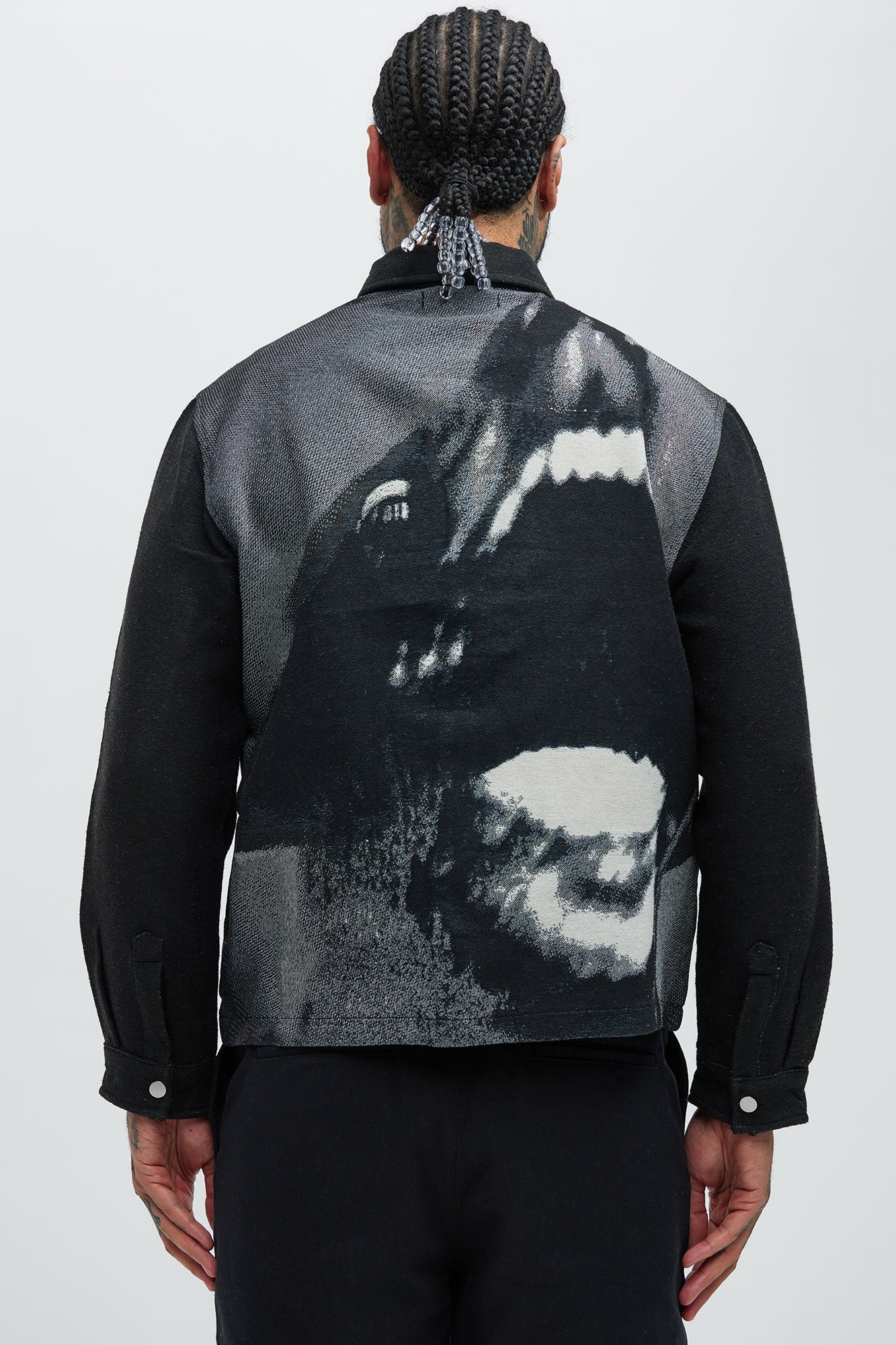 Rogue Tapestry Cropped Button Up Shirt - Multi Color