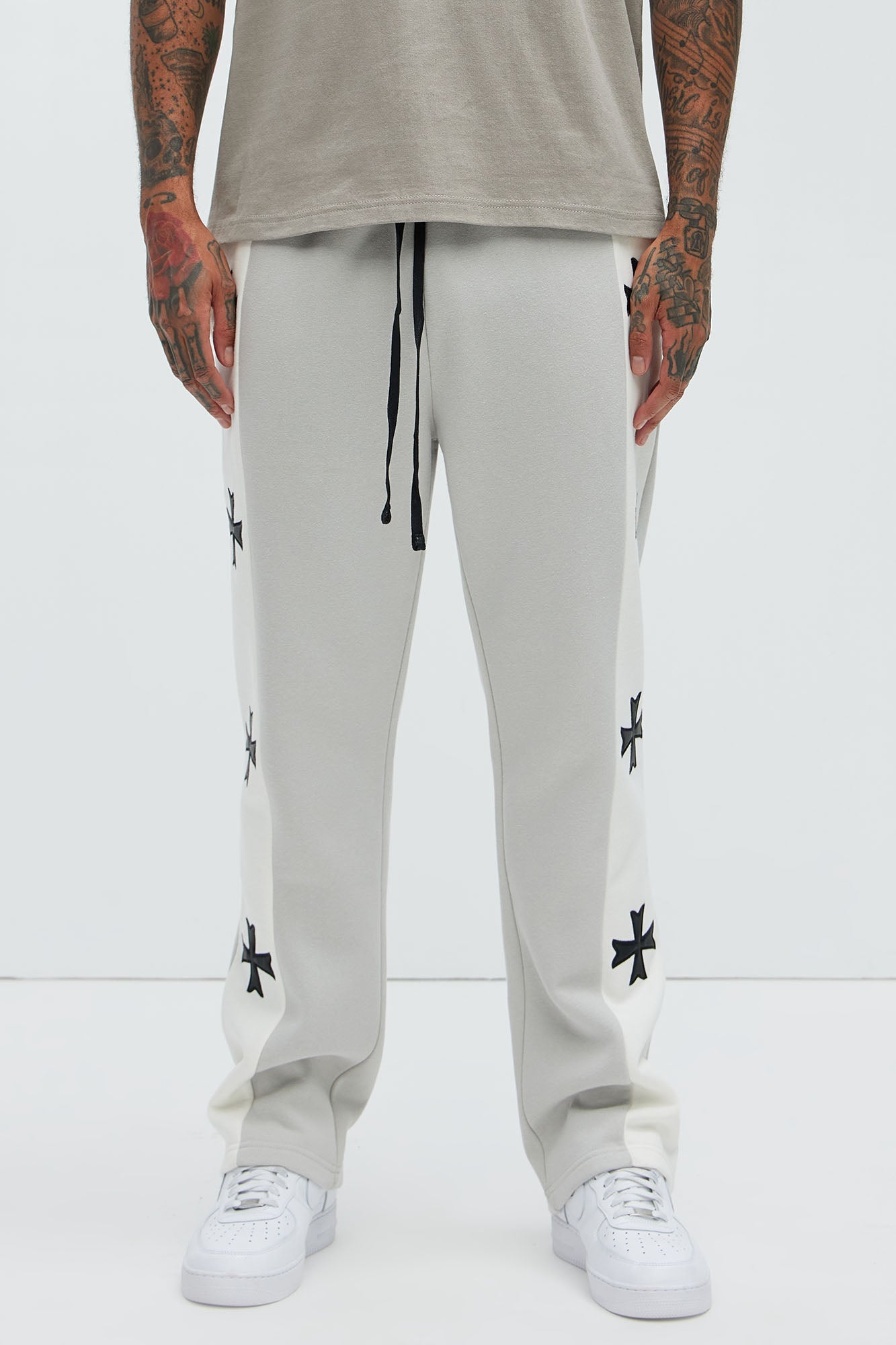 Desmond Straight Sweatpants - Grey/combo