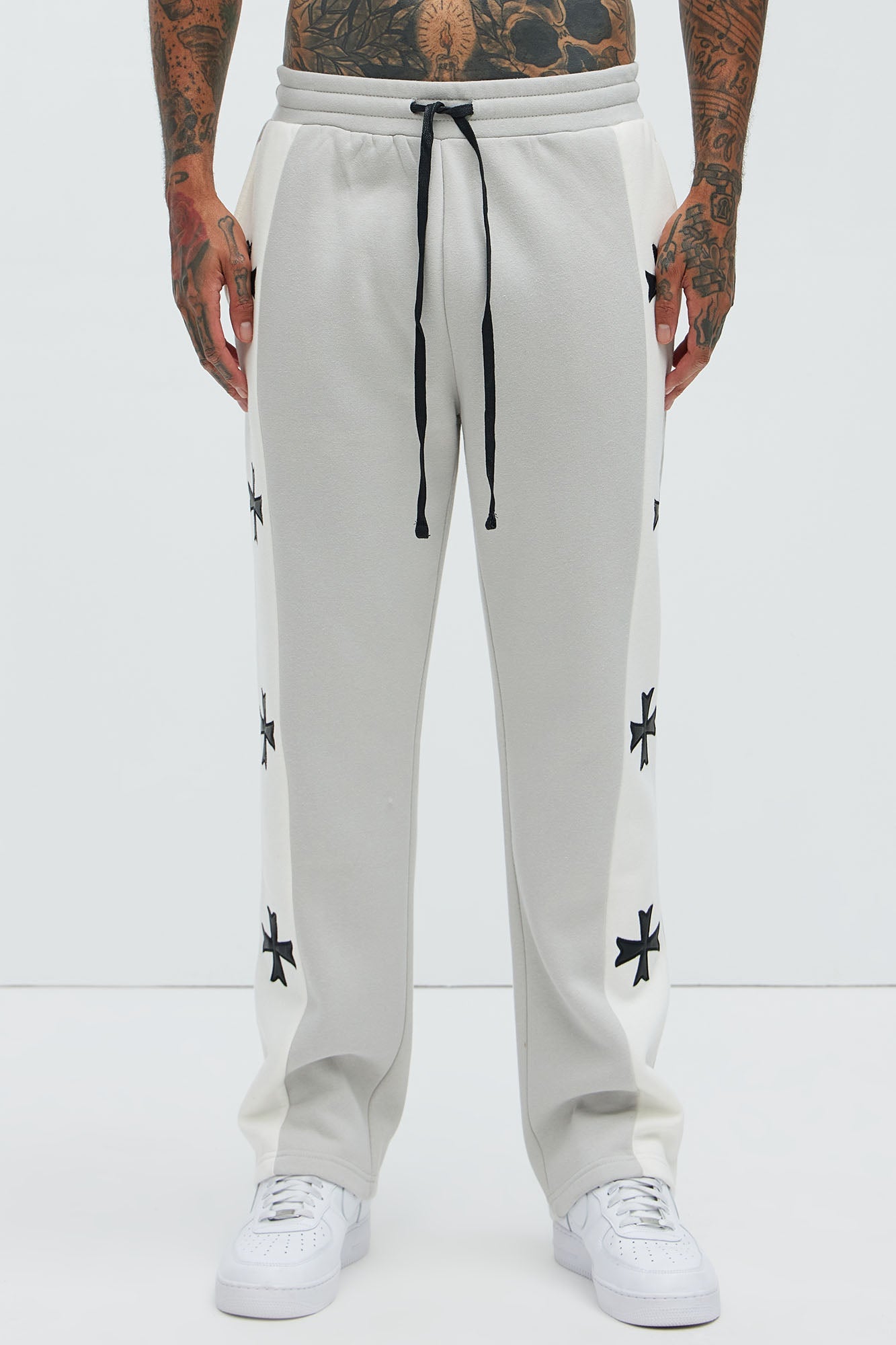 Desmond Straight Sweatpants - Grey/combo