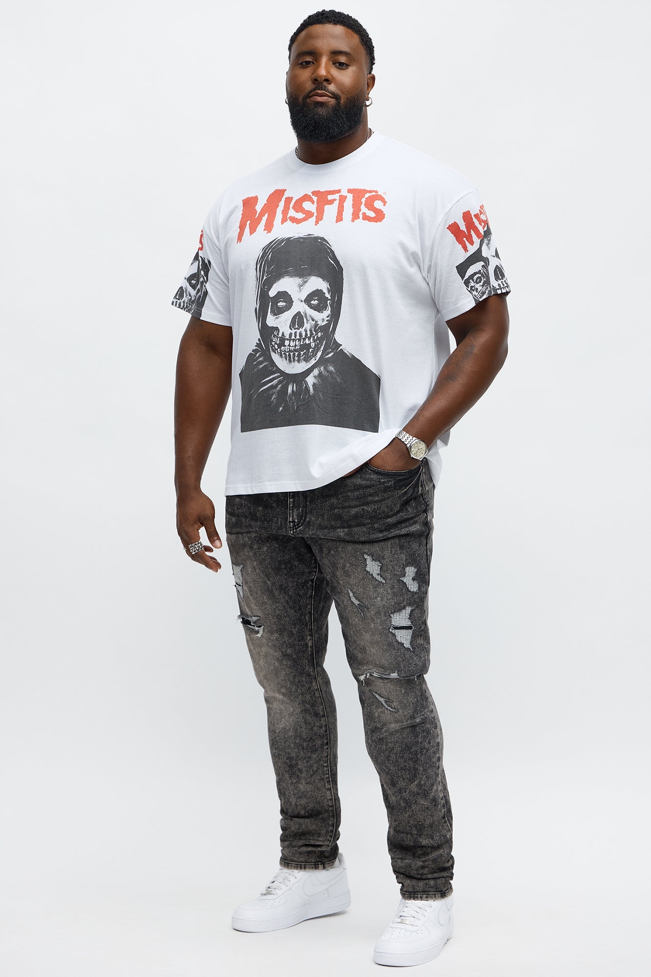 Stacked Skinny Bet Rip And Repair Jean - Grey