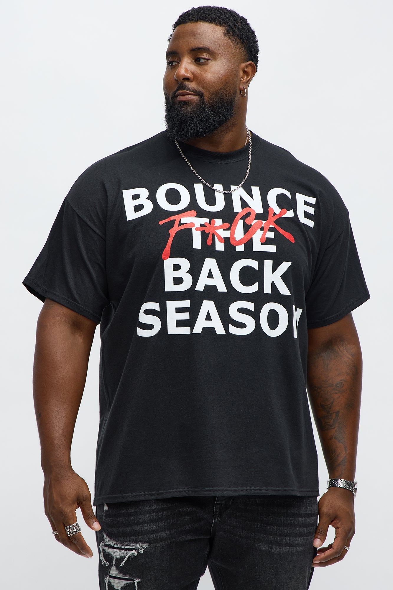 Bounce Back Season Short Sleeve Tee - Black
