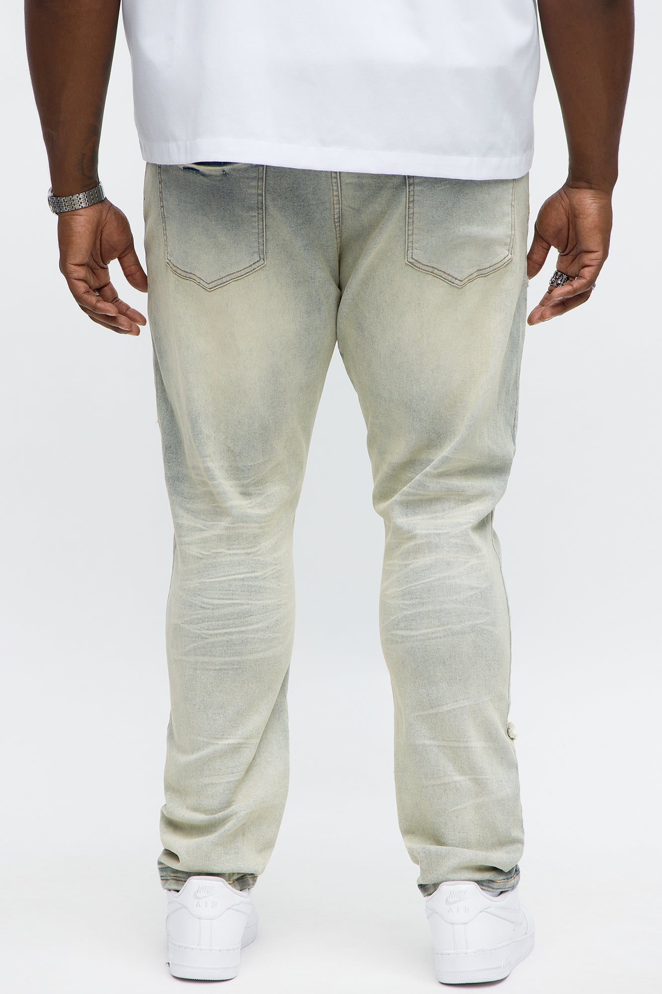 Skinny Star Me Ripped Jean - Light Blue Wash