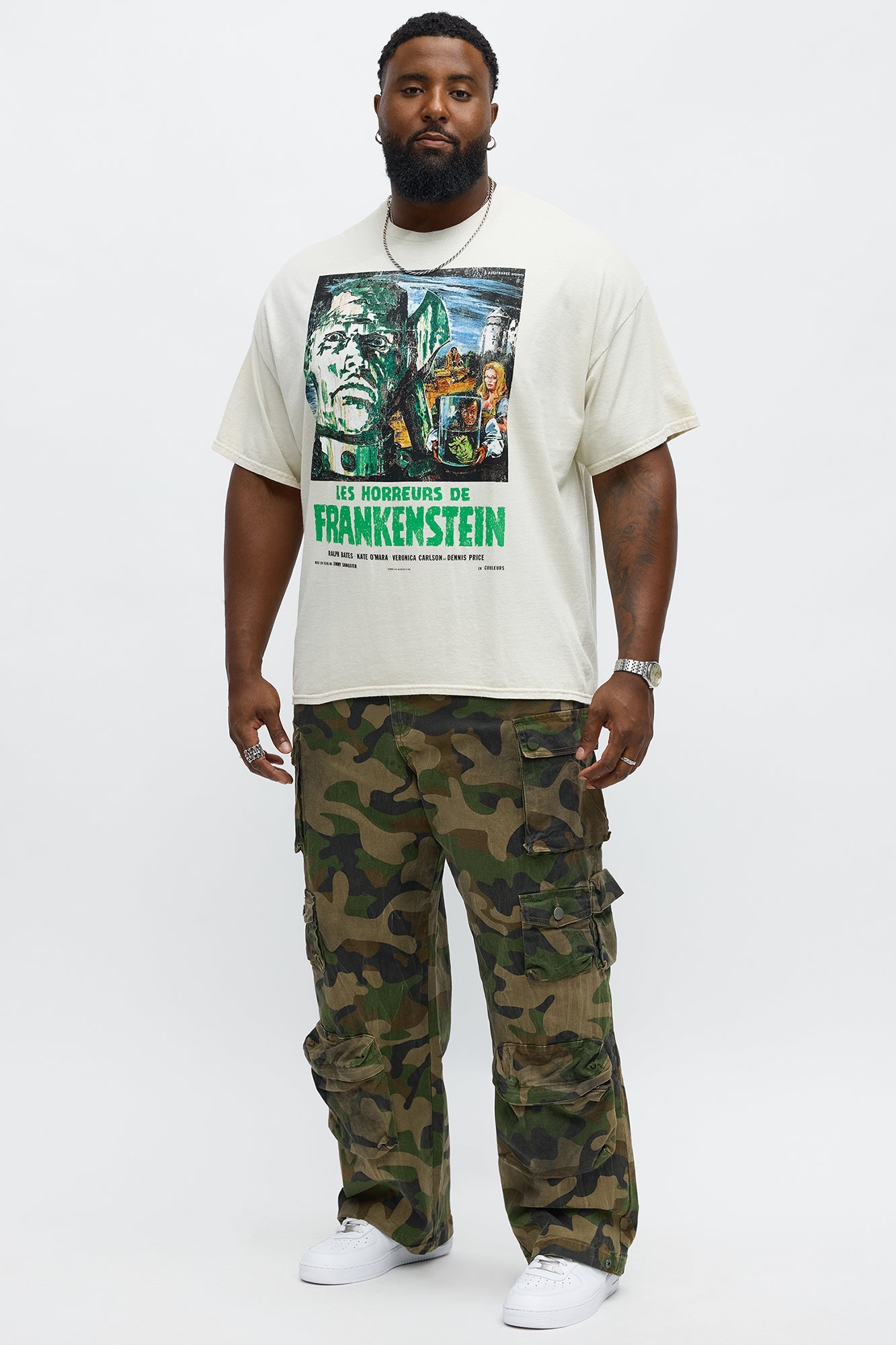 Les Horreurs De Frankenstein Short Sleeve Tee - Natural