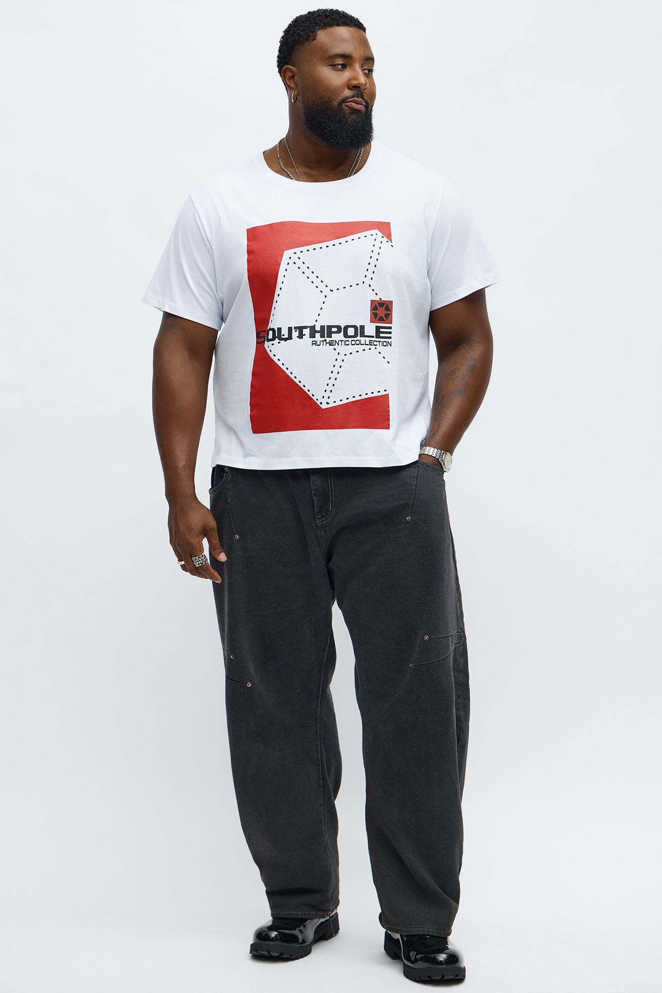 Southpole Icon Short Sleeve Tee - White