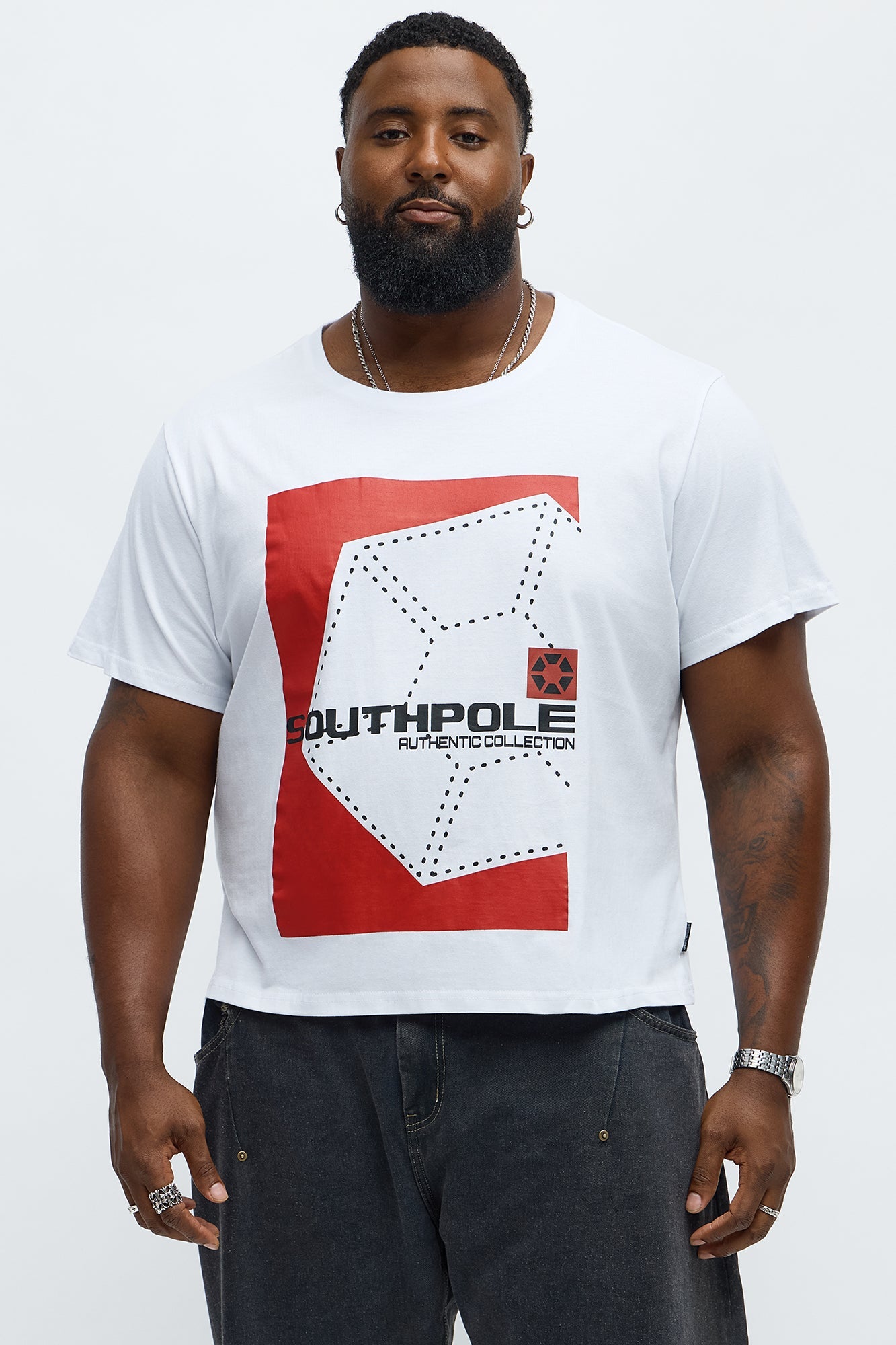 Southpole Icon Short Sleeve Tee - White