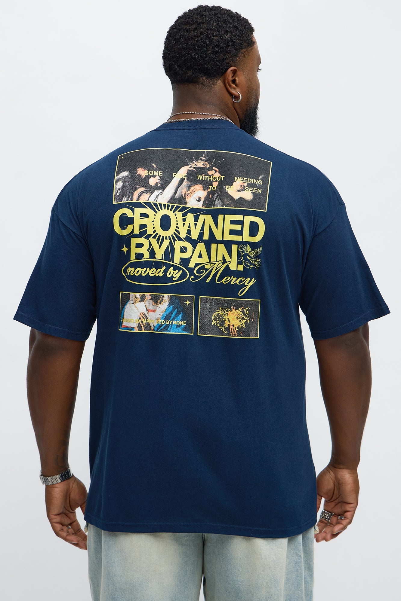 Crowned By Pain Short Sleeve Tee - Navy