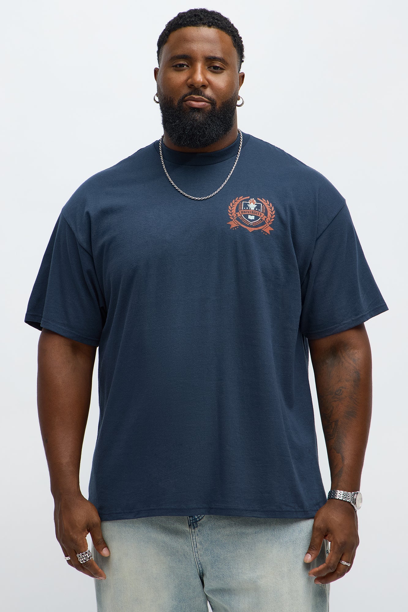 Biddington University Short Sleeve Tee - Navy